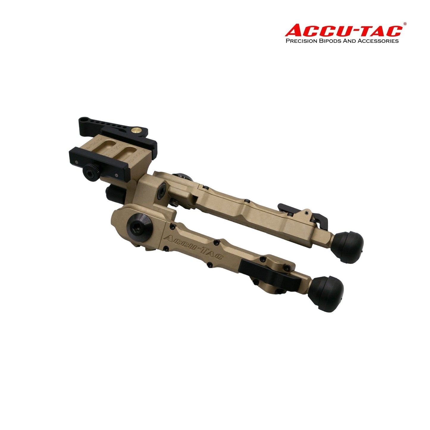 Accu-Tac BR-4 G2 Arca-Spec QD Bipod - Flat Dark Earth Bipod Accu-Tac