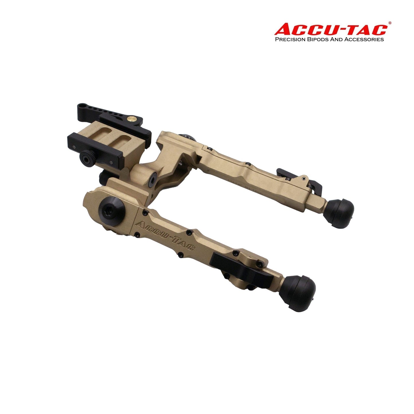 Accu-Tac WB-4 Arca-Spec QD Bipod - Flat Dark Earth Bipod Accu-Tac