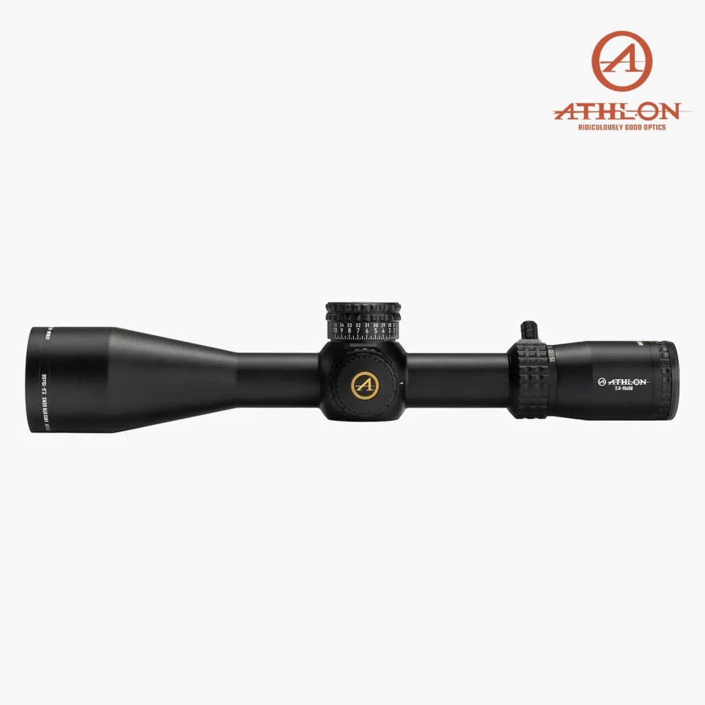 Athlon ARES BTR GEN 3 HD 2.5-15×50 Rifle Scope APLR13 FFP IR MOA Reticle Rifle Scope Athlon Optics