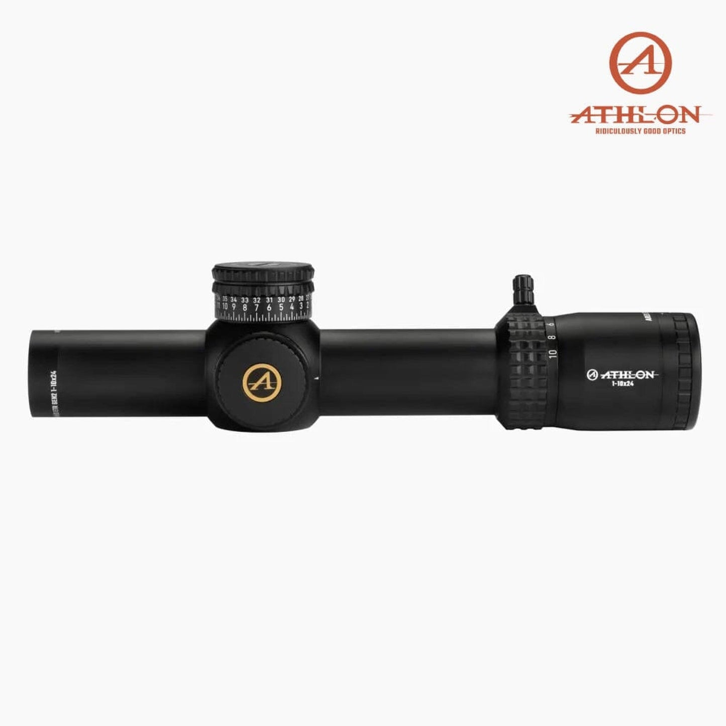 Athlon ARES ETR GEN 2 UHD 1-10×24 Rifle Scope ATMR2 FFP IR MOA Reticle Rifle Scope Athlon Optics