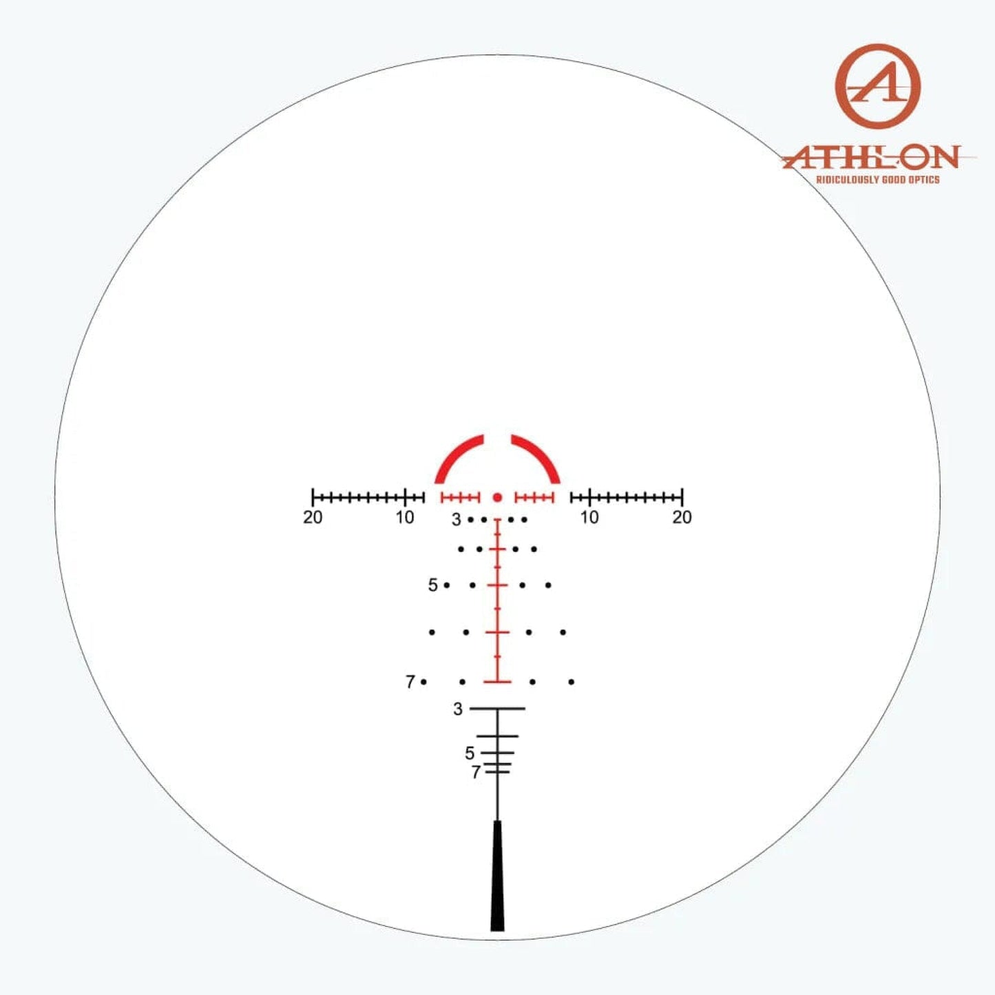 Athlon ARGOS BTR GEN3 1-8×24 Rifle Scope ATMR4 SFP IR MOA Reticle Rifle Scope Athlon Optics