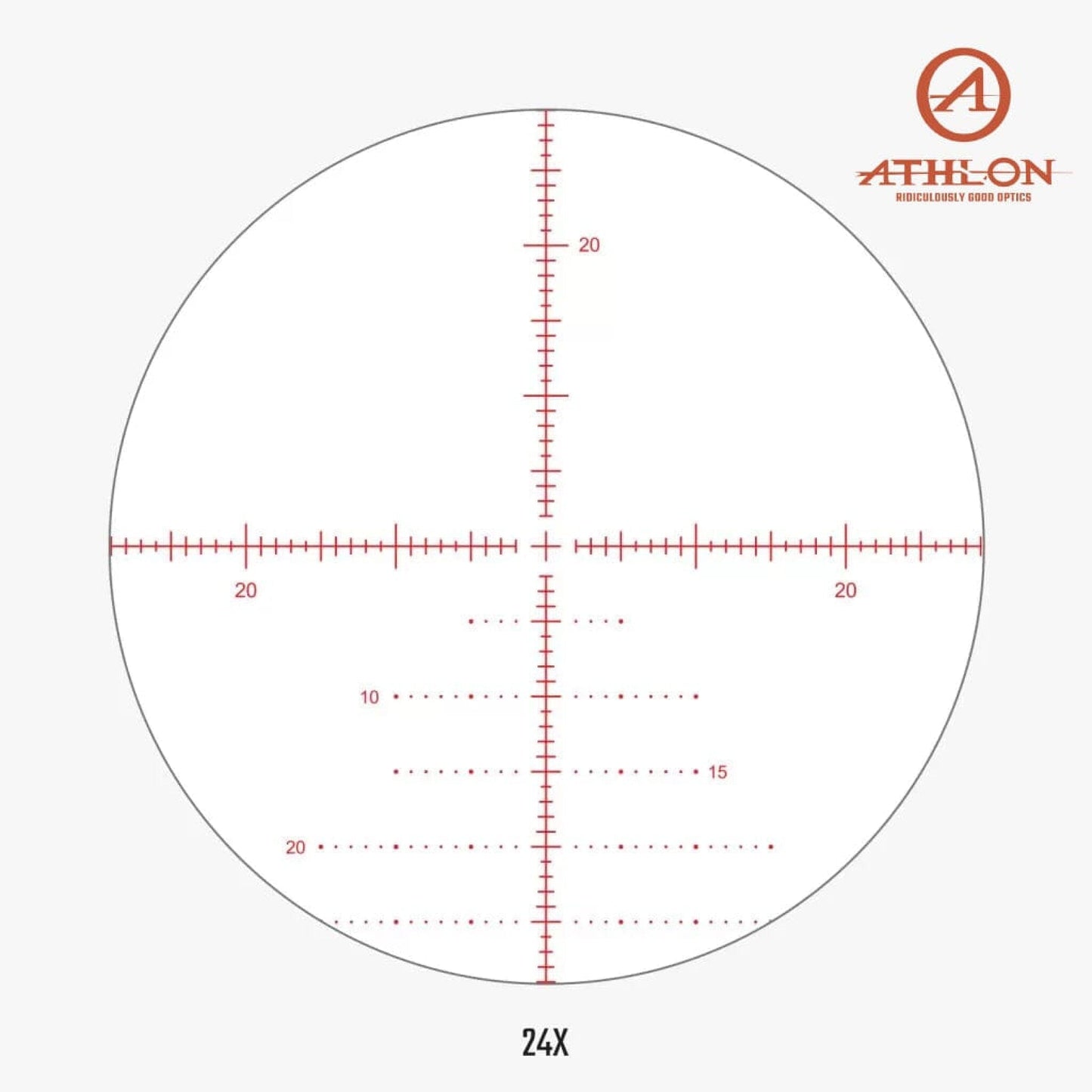 Athlon Helos BTR GEN2 6-24x56 Rifle Scope APLR6 FFP IR MOA Reticle Rifle Scope Athlon Optics