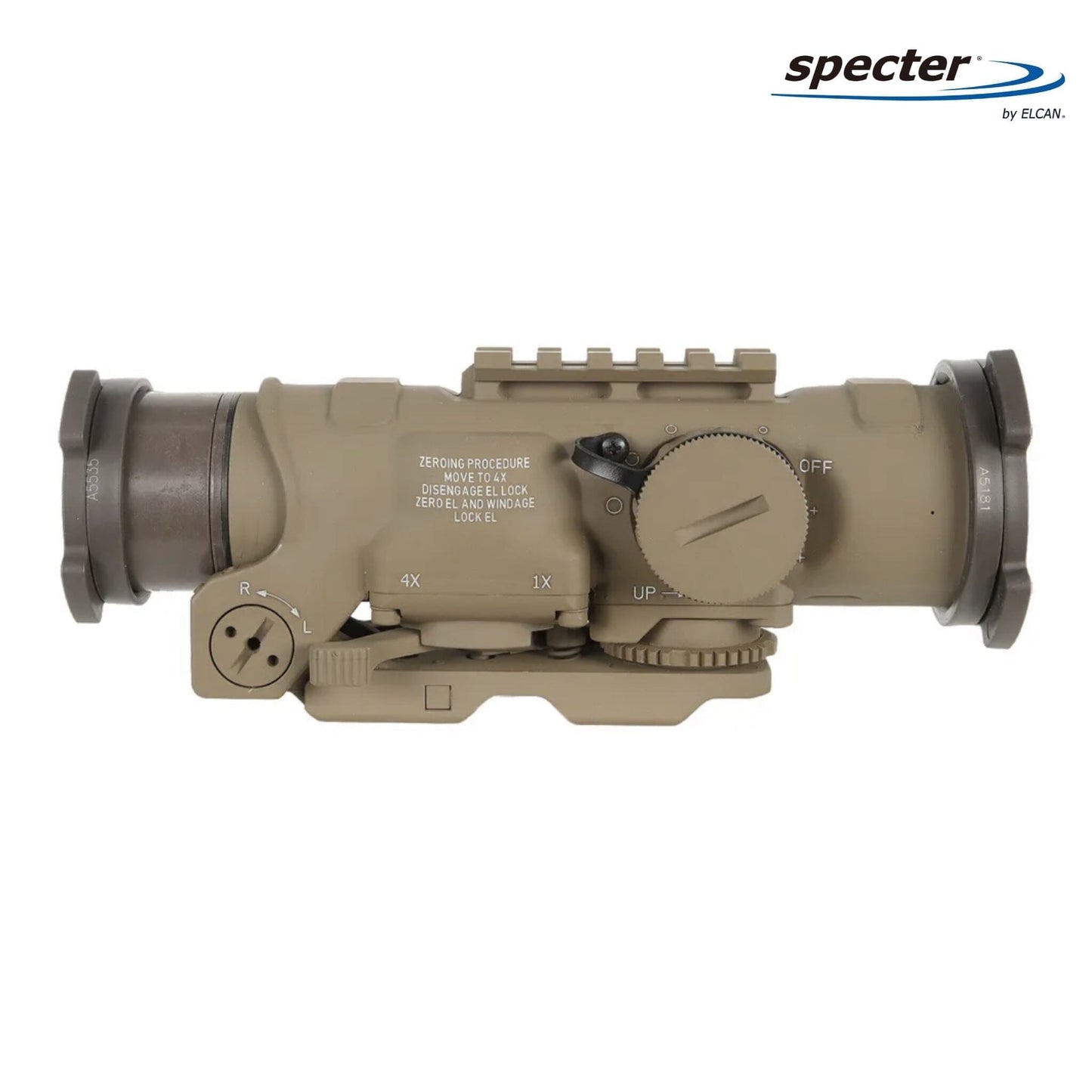 ELCAN SpecterDR 1×/4× Rifle Scope 5.56 BDC Reticle - Flat Dark Earth Rifle Scope ELCAN SpecterDR