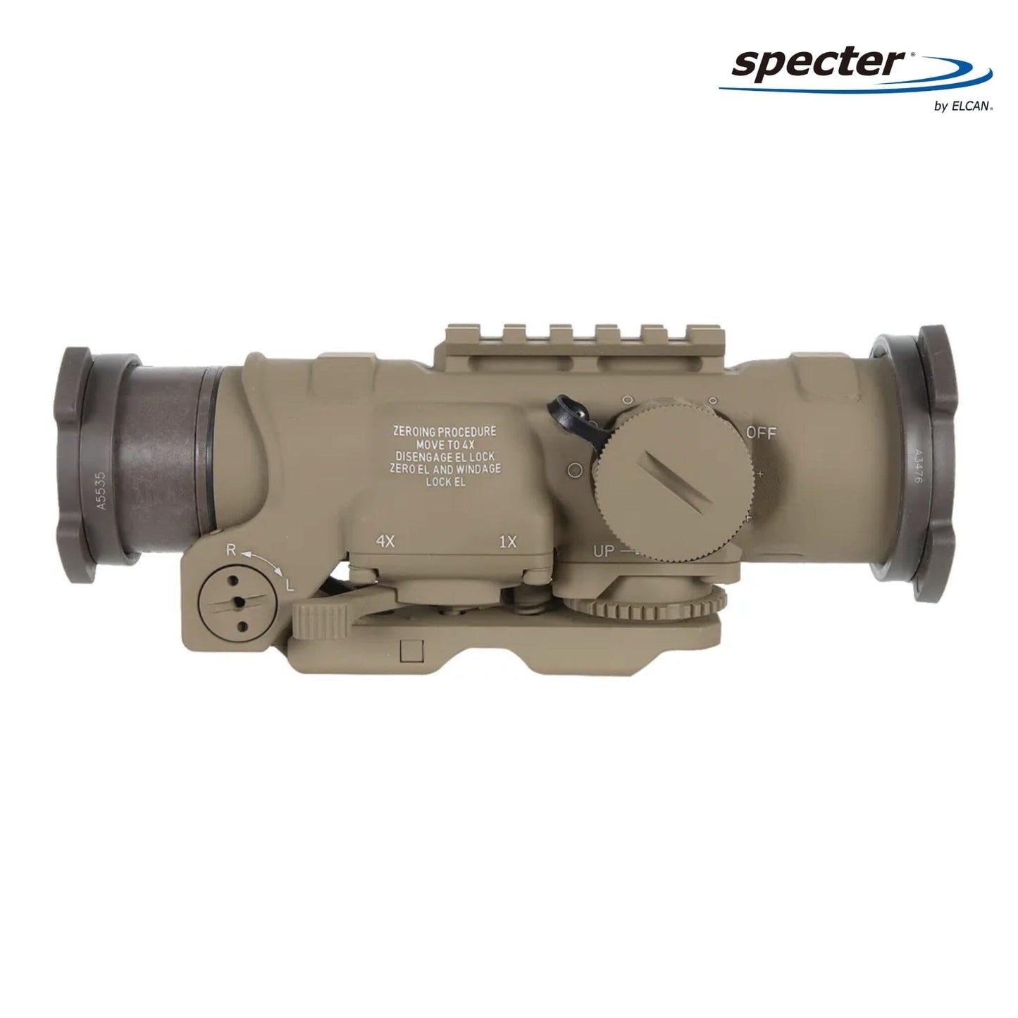 ELCAN SpecterDR 1x/4x Rifle Scope 7.62 BDC Reticle - Flat Dark Earth Rifle Scope ELCAN SpecterDR