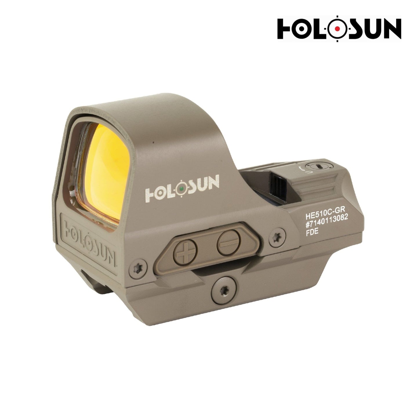 Holosun HE510C-GR-FDE Elite Reflex Green Dot Sight – MRS Reticle Green Dot Sight Holosun