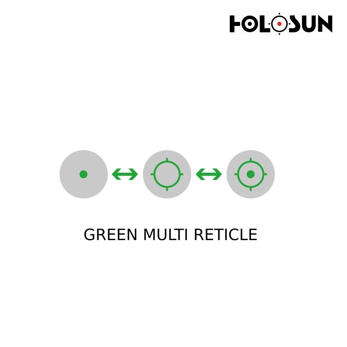 Holosun SCS Carry Reflex Green Dot Sight - MRS Reticle Green Dot Sight Holosun