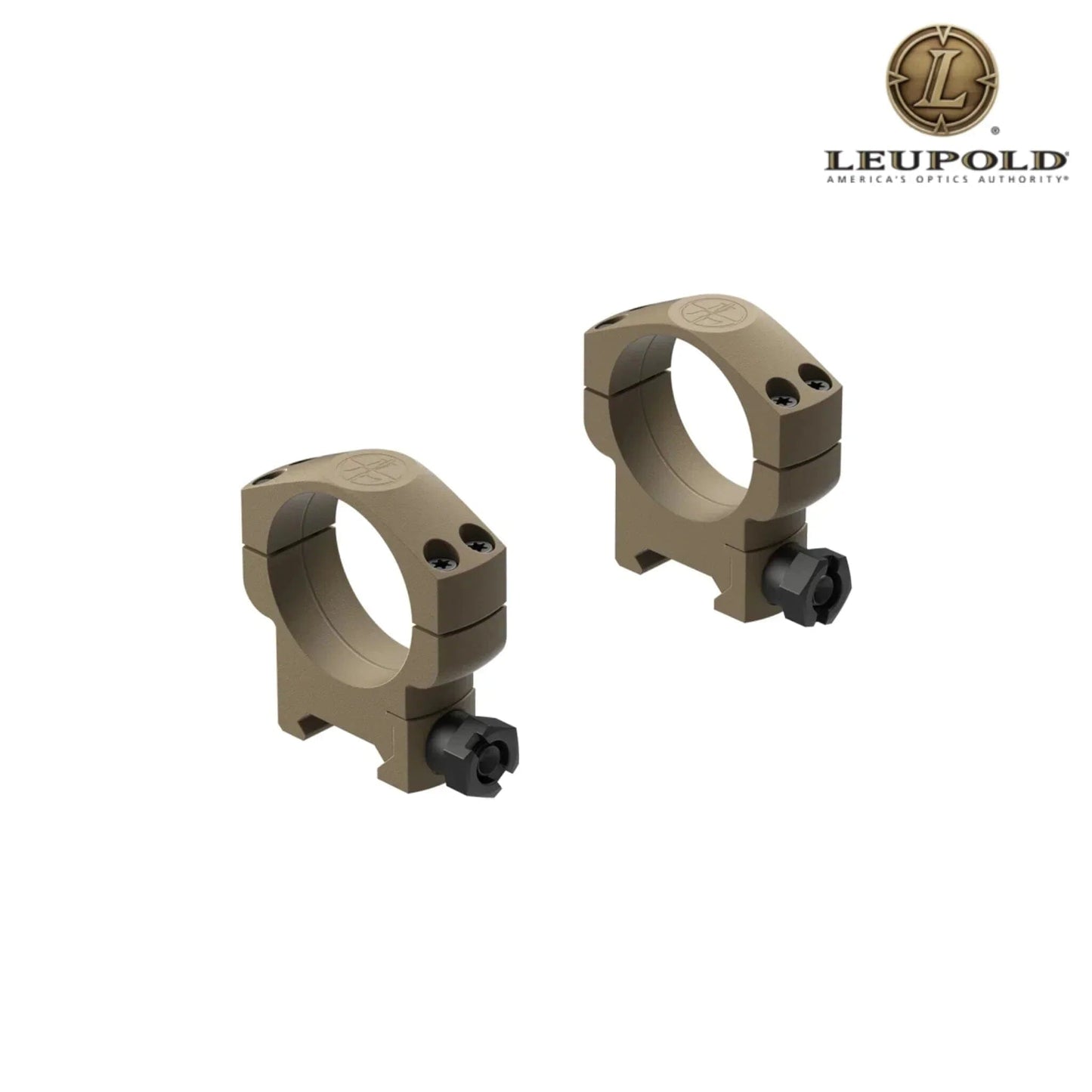 Leupold Mark 4 35mm High Aluminum Scope Rings - Flat Dark Earth Rifle Scope Rings Leupold