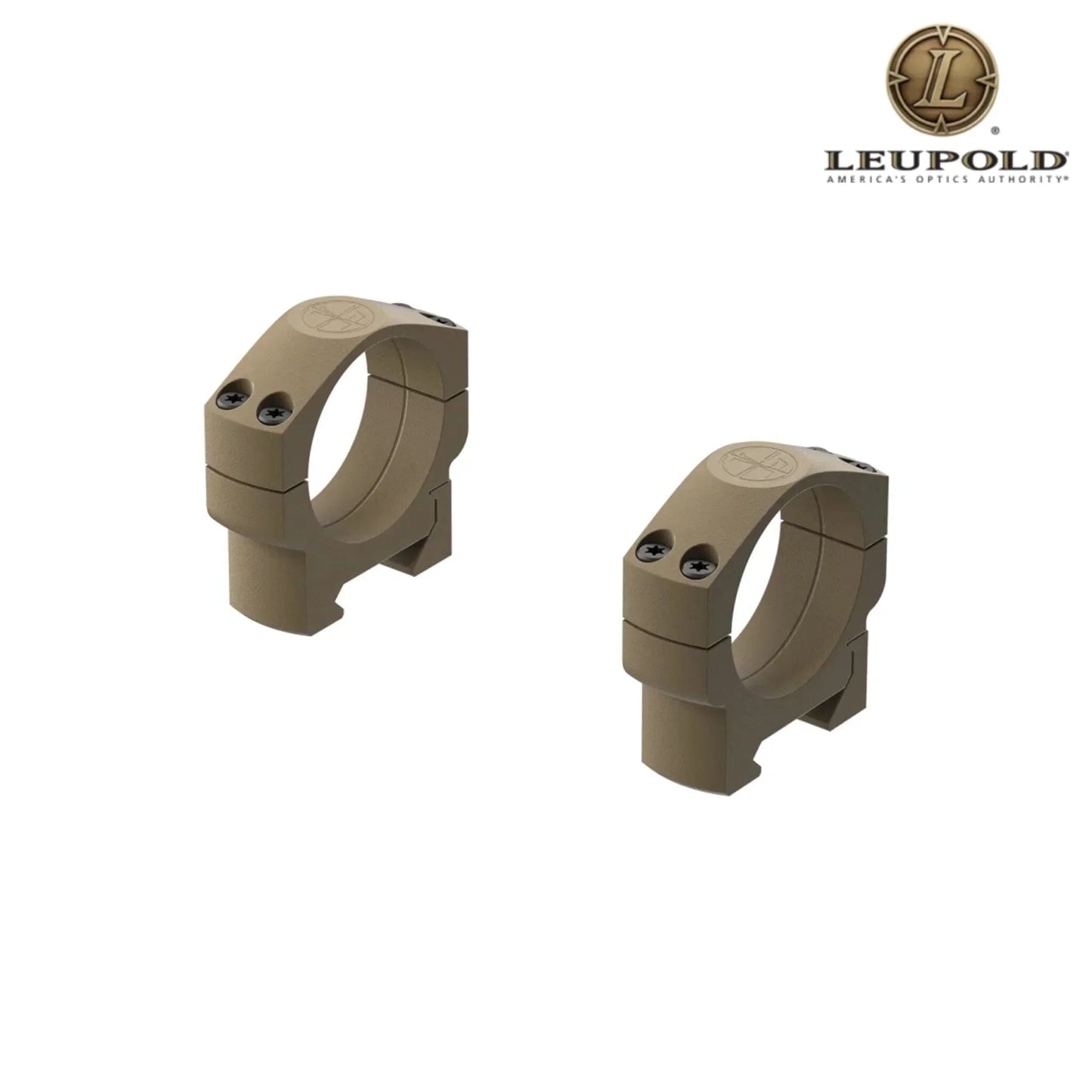 Leupold Mark 4 35mm Medium Aluminum Scope Rings - Flat Dark Earth Rifle Scope Rings Leupold