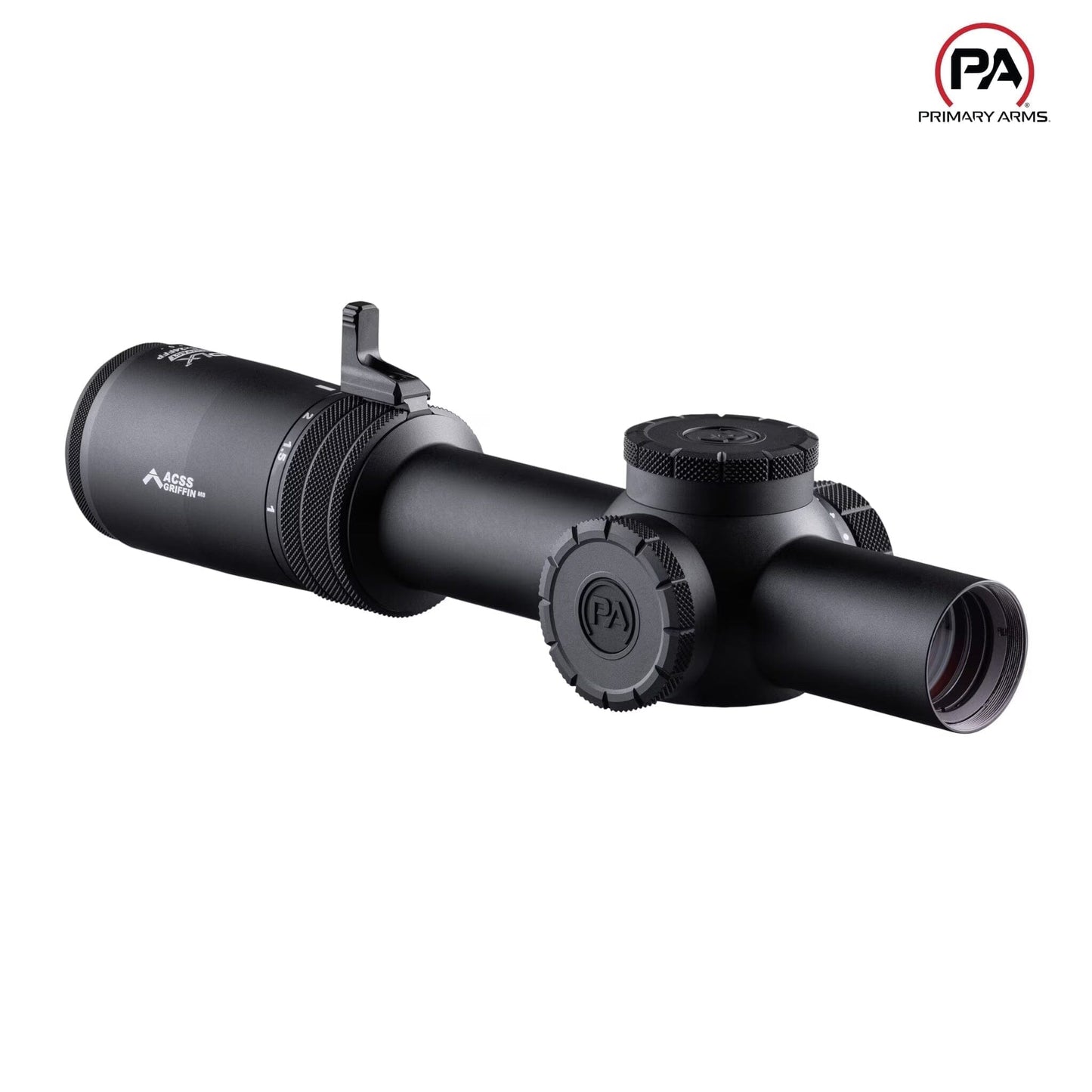 Primary Arms Compact PLxC 1-8x24 FFP Riflescope - ACSS Griffin MIL M8 Reticle - Black Rifle Scope Primary Arms