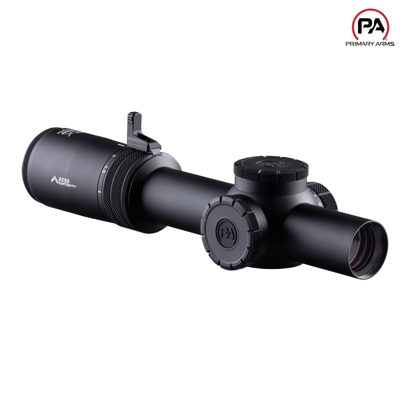 Primary Arms Compact PLxC 1-8x24 FFP Riflescope - ACSS Raptor M8 Meter Reticle - Black Rifle Scope Primary Arms