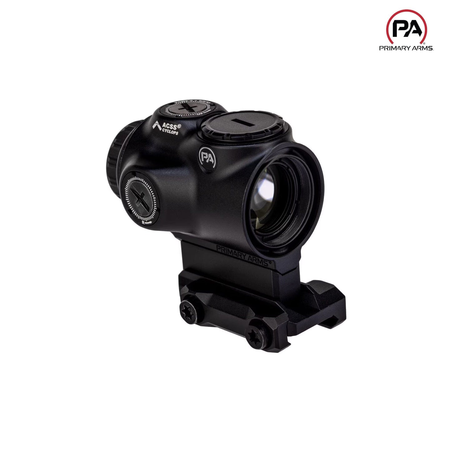 Primary Arms GLx 1x MicroPrism Scope - Red ACSS Cyclops Reticle - Black Prism Scope Primary Arms
