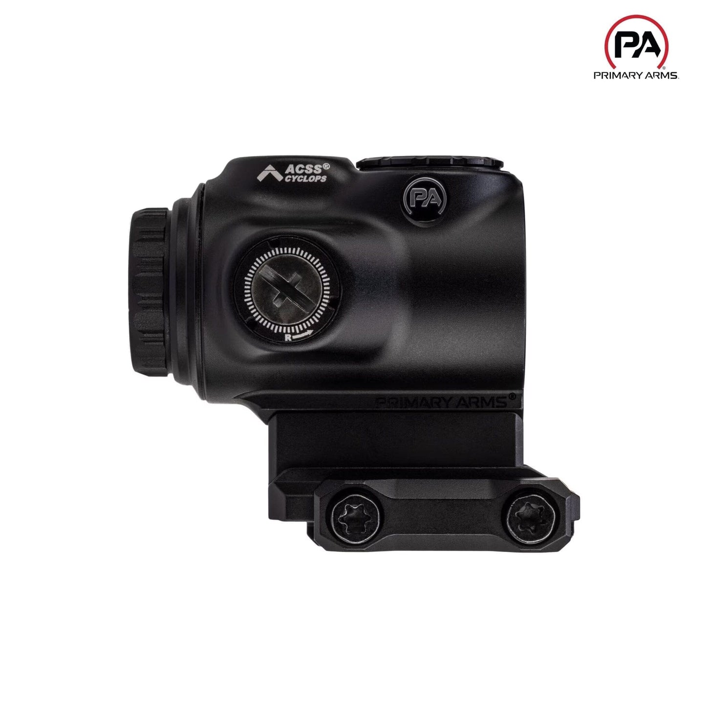 Primary Arms GLx 1x MicroPrism Scope - Red ACSS Cyclops Reticle - Black Prism Scope Primary Arms