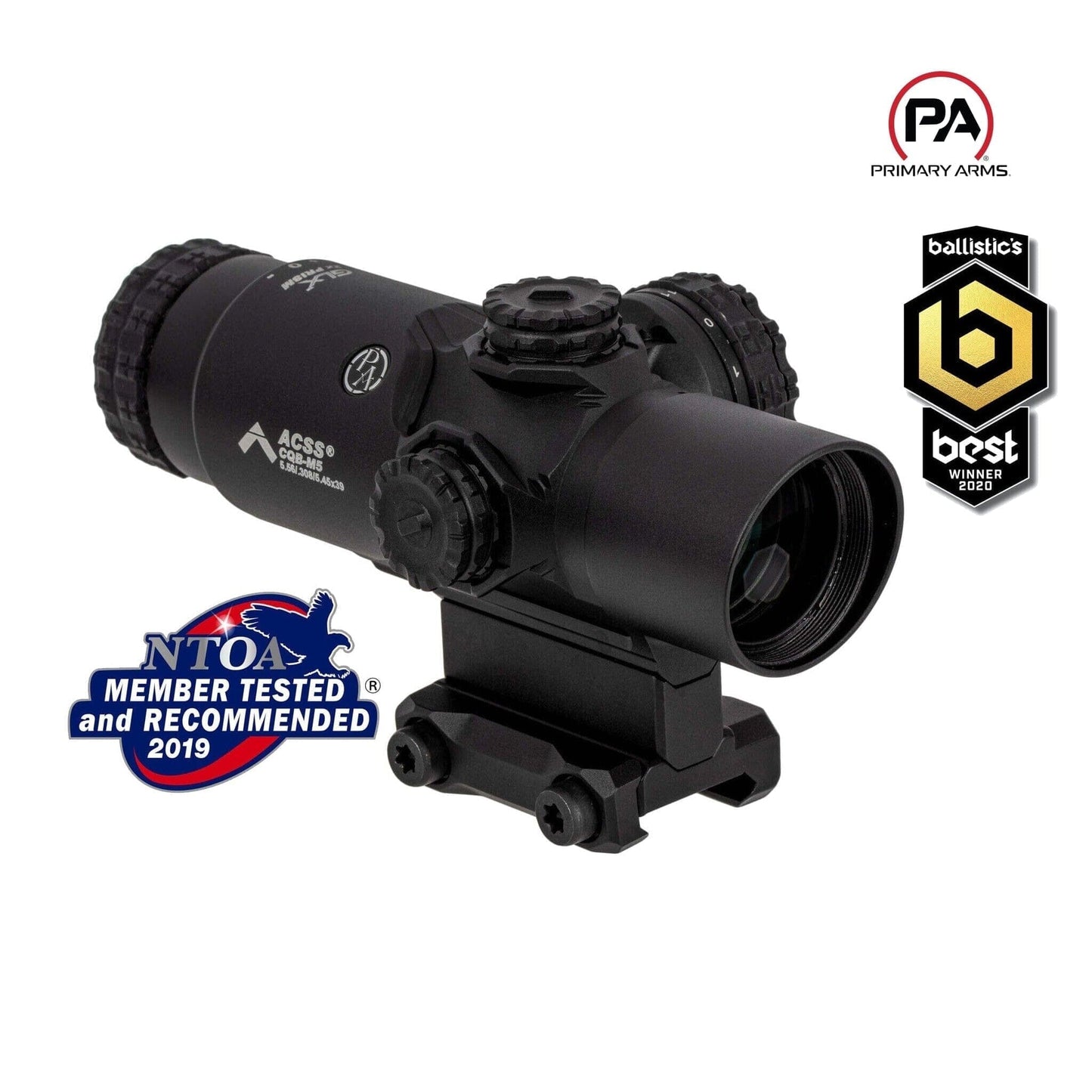 Primary Arms GLx 2X Prism Scope - ACSS CQB-M5 Reticle Prism Scope Primary Arms