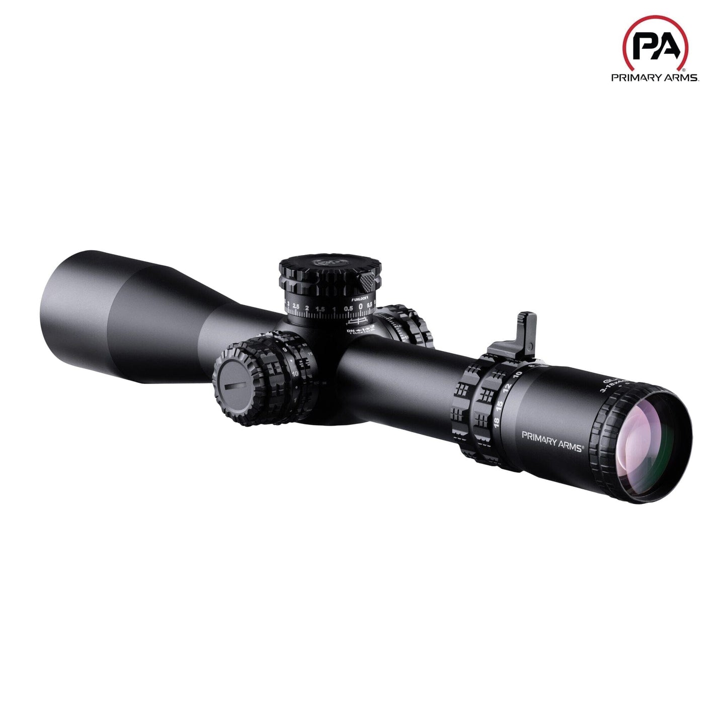 Primary Arms GLx 3-18x44 FFP Riflescope - ACSS Apollo Reticle Rifle Scope Primary Arms