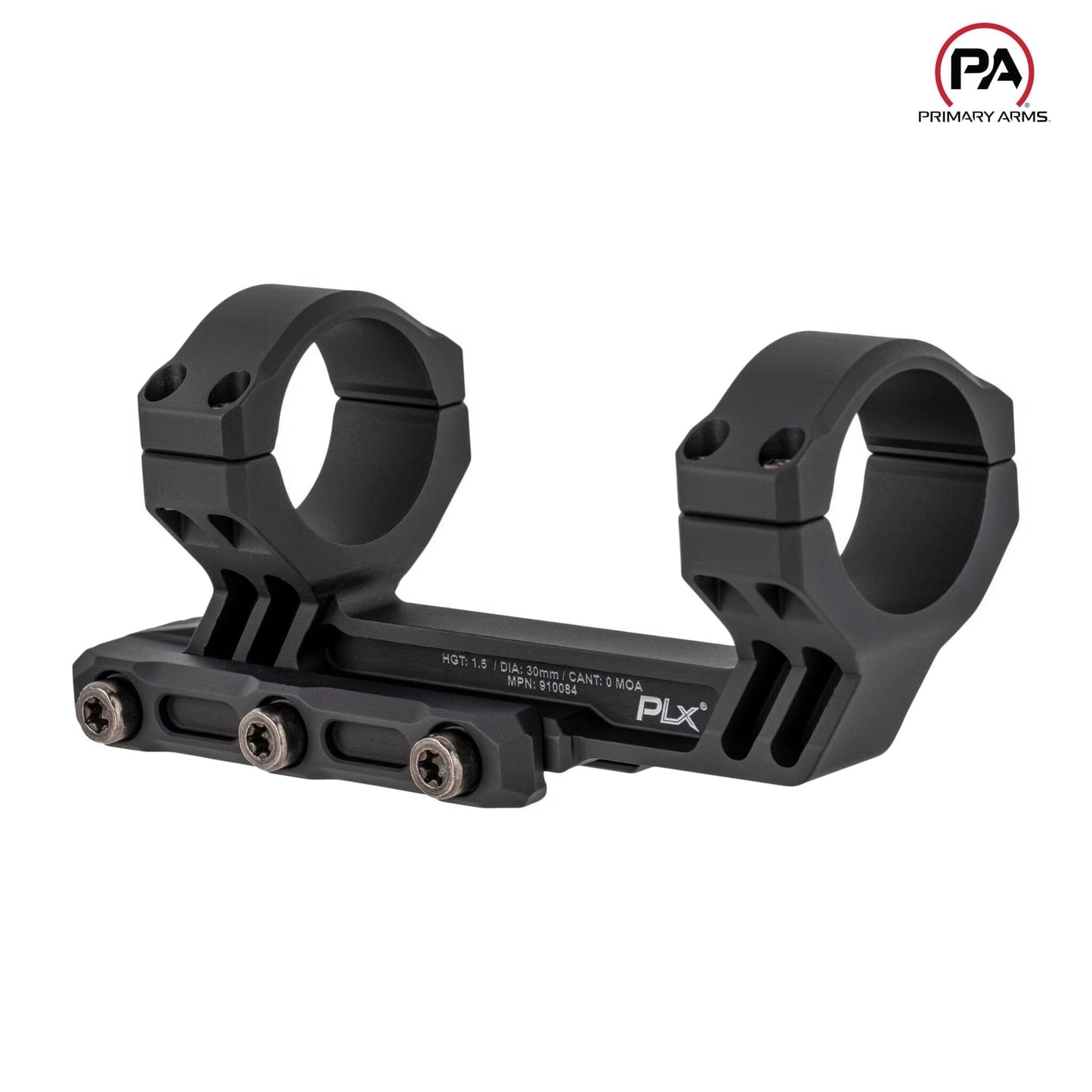 Primary Arms PLx 30mm Cantilever Mount - 1.5″ Offset - Black Rifle Scope Mount Primary Arms