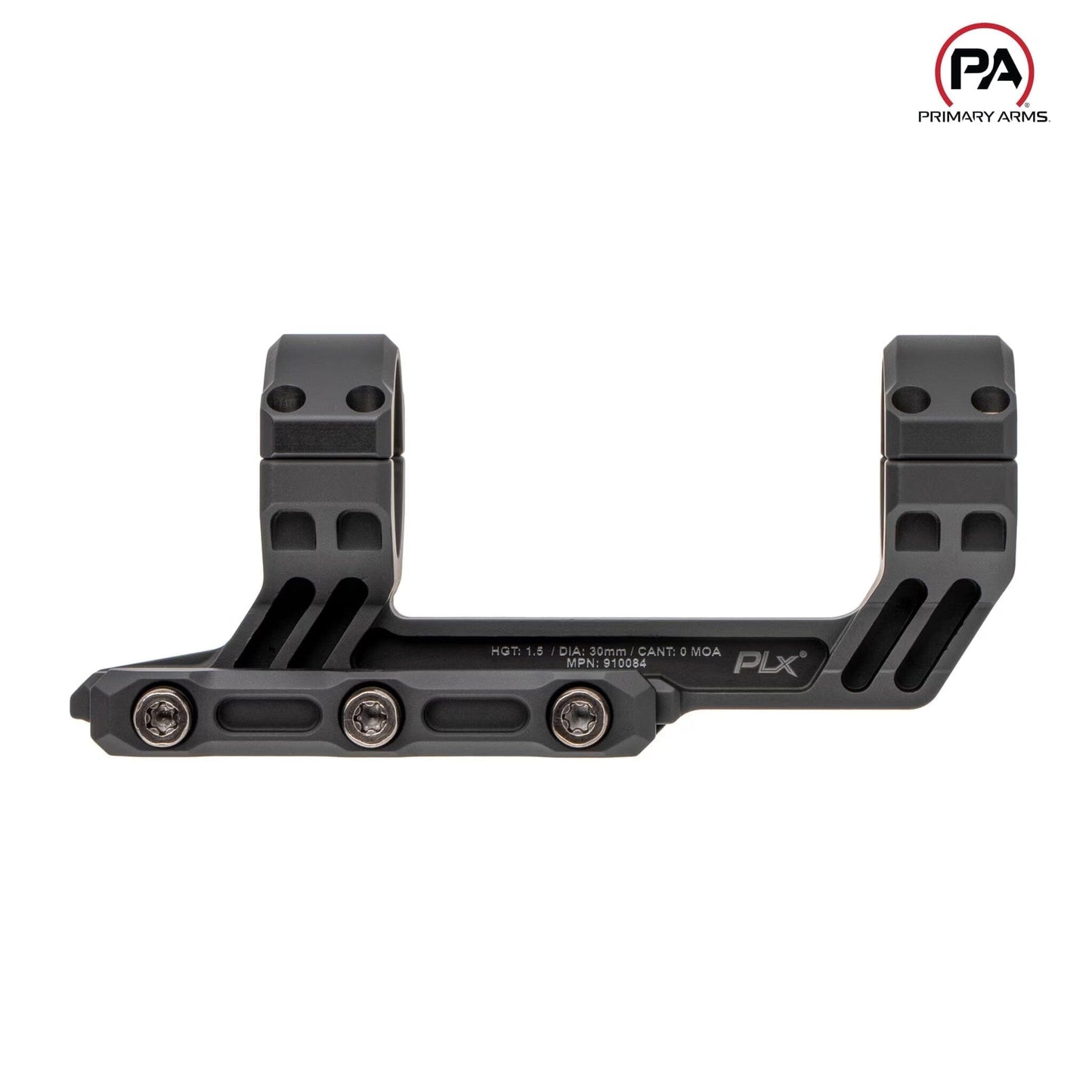 Primary Arms PLx 30mm Cantilever Mount - 1.5″ Offset - Black Rifle Scope Mount Primary Arms