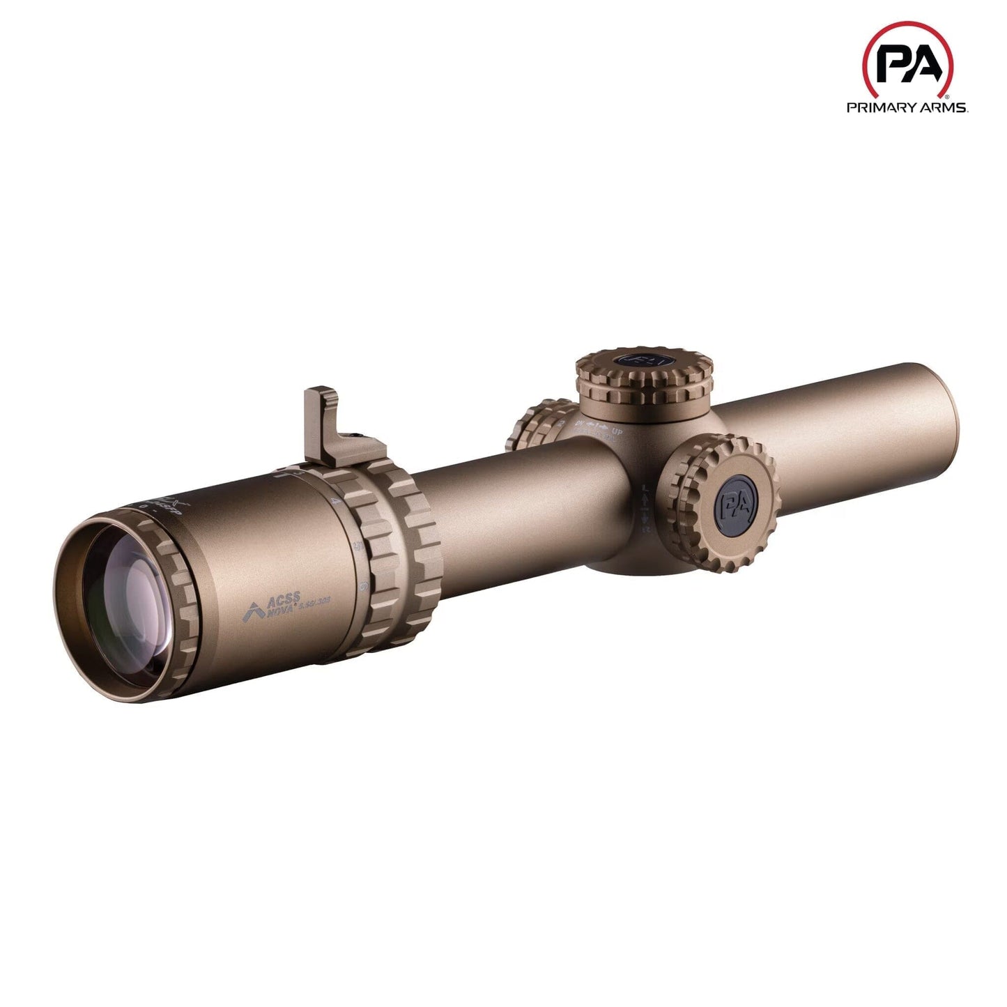 Primary Arms SLx 1-6x24 SFP Riflescope Gen IV - ACSS Nova 5.56/.308 Fiber Wire Reticle - FDE Rifle Scope Primary Arms