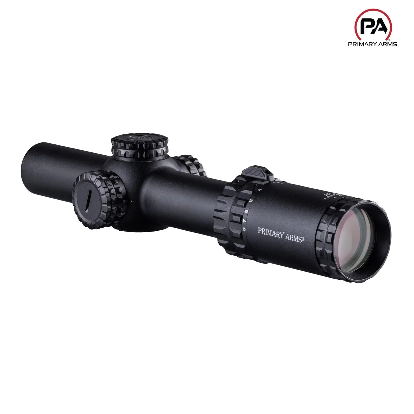 Primary Arms SLx 1-8x24 Riflescope - ACSS RAPTOR 5.56/5.45/.308 Reticle Rifle Scope Primary Arms