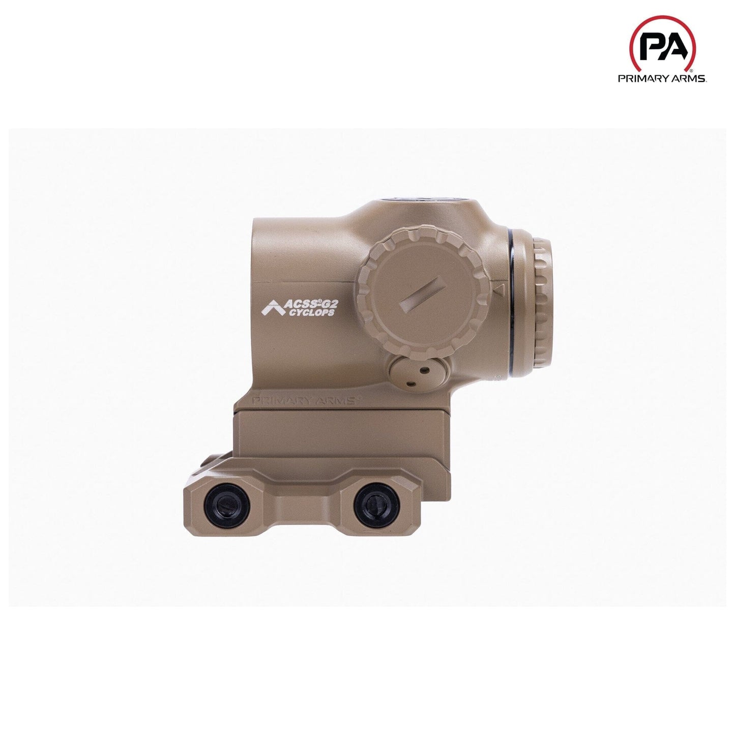 Primary Arms SLx 1X MicroPrism Scope - Red ACSS Cyclops Gen II Reticle - FDE Prism Scope Primary Arms