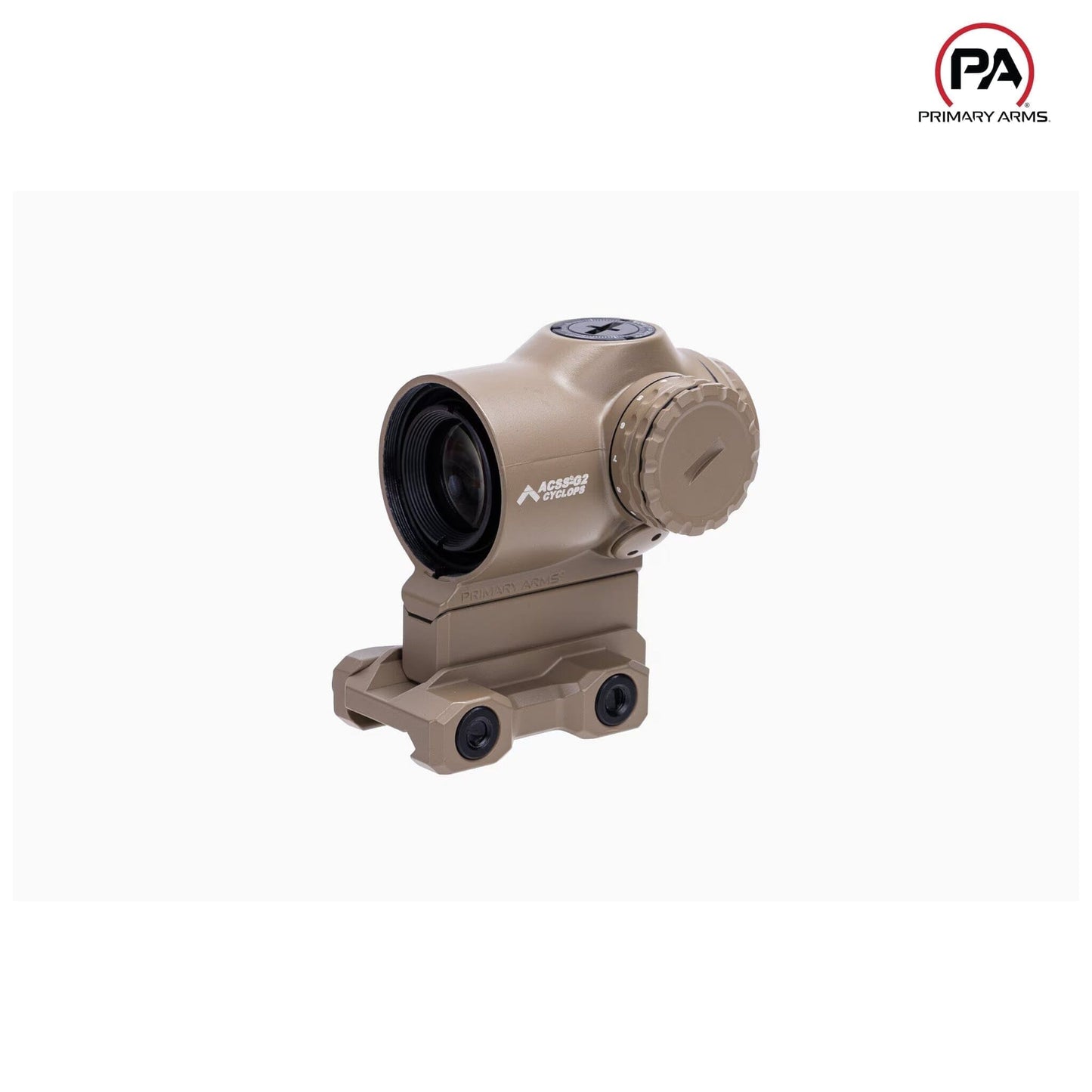 Primary Arms SLx 1X MicroPrism Scope - Red ACSS Cyclops Gen II Reticle - FDE Prism Scope Primary Arms