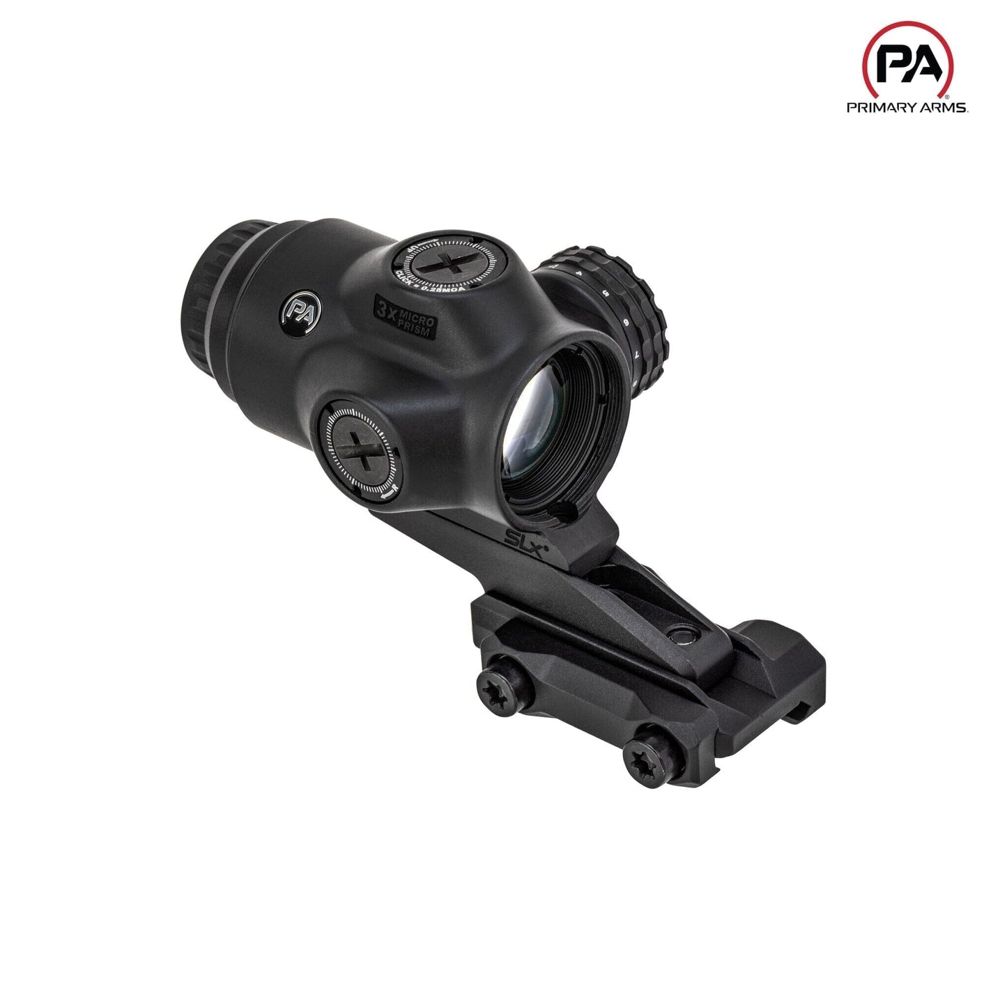 Primary Arms SLx 3x MicroPrism Scope - Red ACSS Raptor 5.56/.308 Meter Reticle - Black Prism Scope Primary Arms