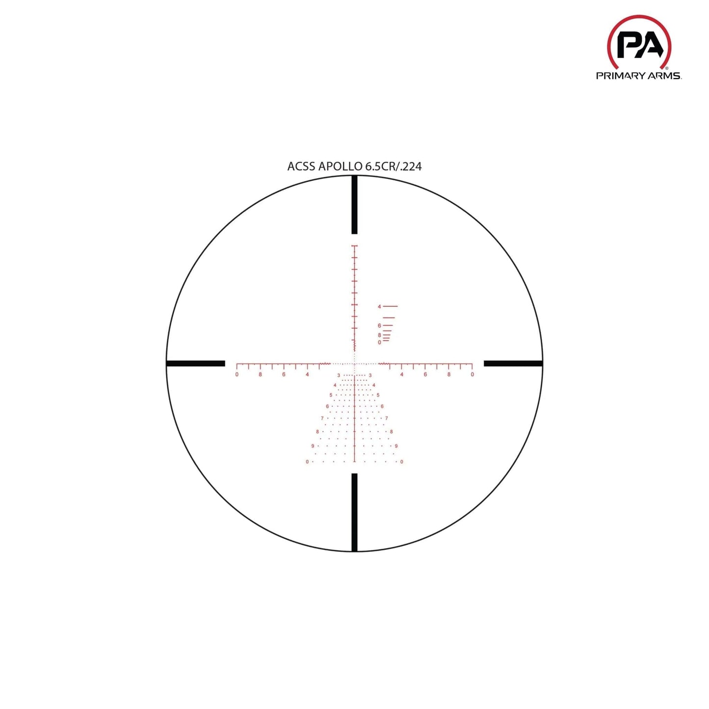 Primary Arms SLx 5-25x56 FFP Riflescope - ACSS Apollo 6.5CR/.224V Reticle Rifle Scope Primary Arms