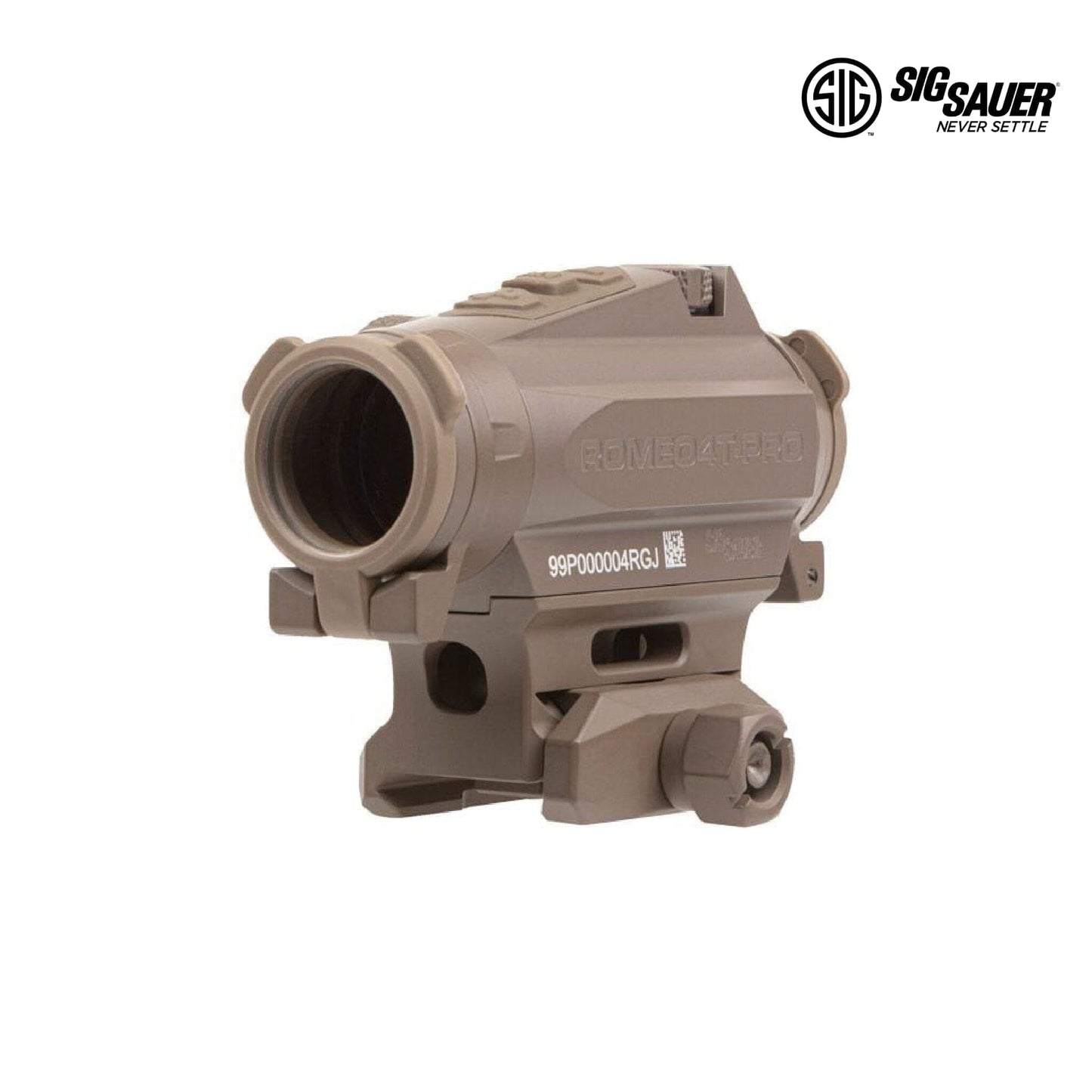 SIG Sauer ROMEO4T-PRO Red Dot Sight - 2 MOA Quad Ballistic Circle Dot - FDE Red Dot Sight SIG Sauer