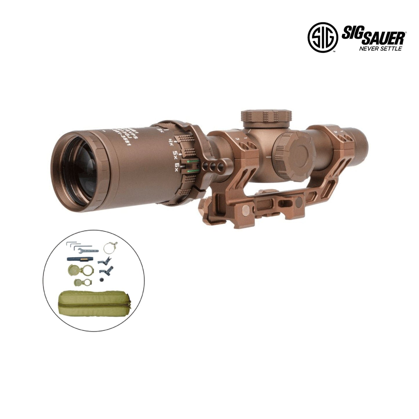 SIG Sauer TANGO6T 1-6x24 SFP Riflescope - FL-6 Reticle - SVPS Kit - SOT61SVPS Rifle Scope SIG Sauer