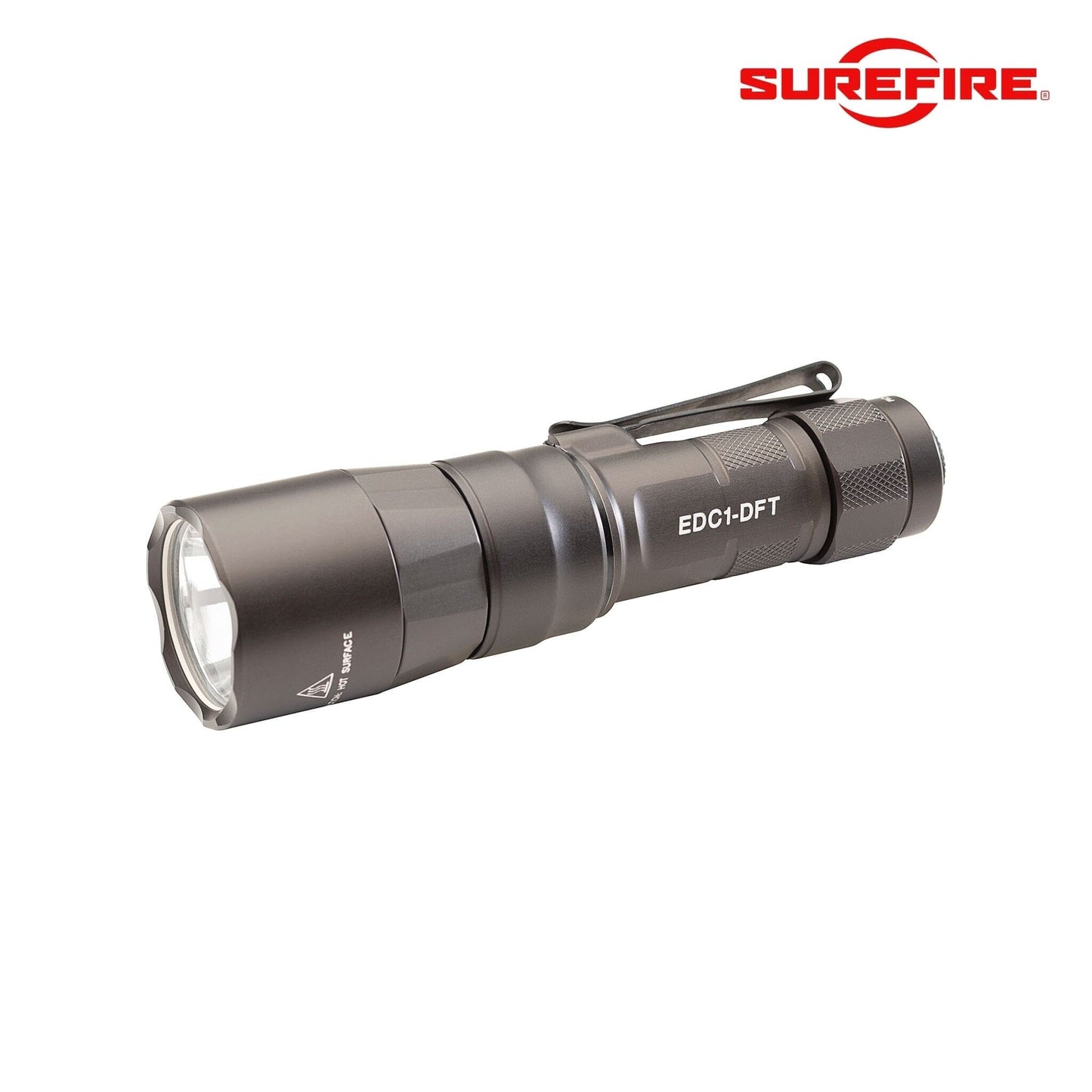 SureFire EDC1‑DFT Turbo Dual‑Fuel Everyday Carry Flashlight - Gray Flashlight SureFire