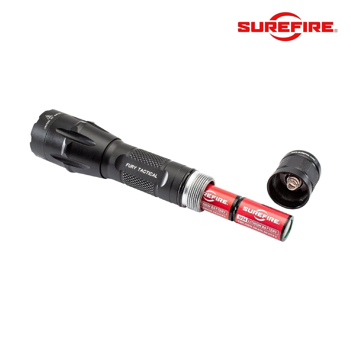 SureFire FURY‑DFT Dual‑Fuel Tactical Flashlight - Black Flashlight SureFire