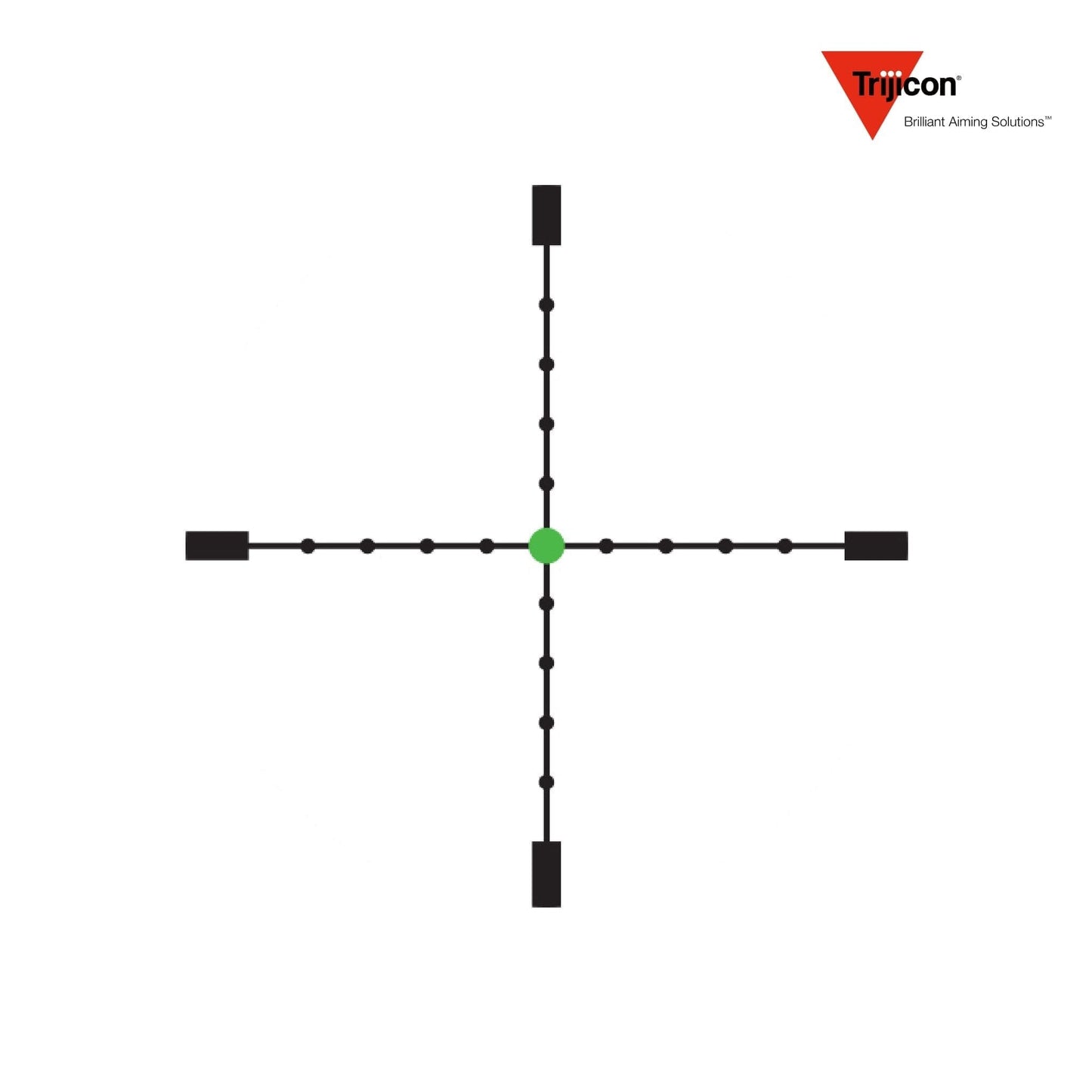 Trijicon AccuPoint 2.5-12.5x42 Riflescope MIL-Dot Crosshair with Green Dot Reticle Rifle Scope Trijicon