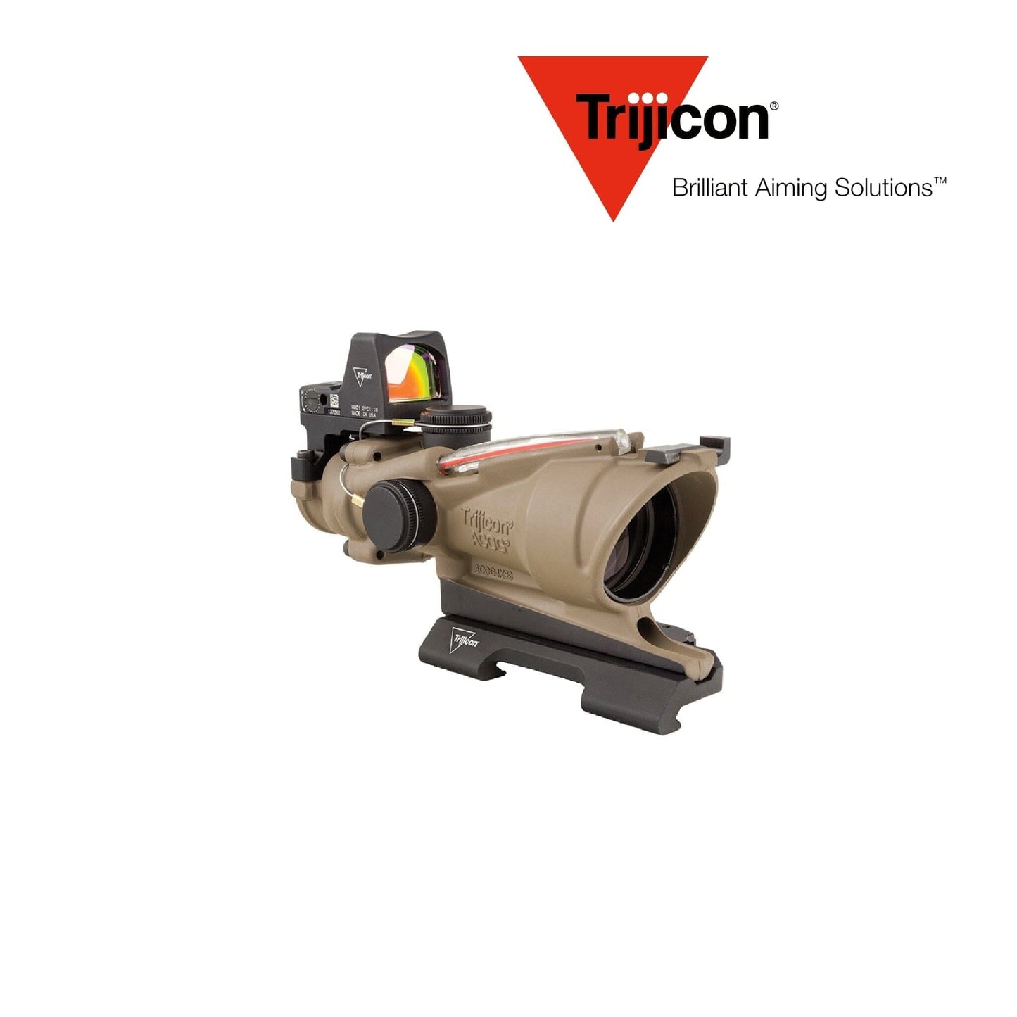 Trijicon ACOG 4×32 BAC ECOS Riflescope .223/5.56 BDC Red Crosshair Reticle Rifle Scope Trijicon