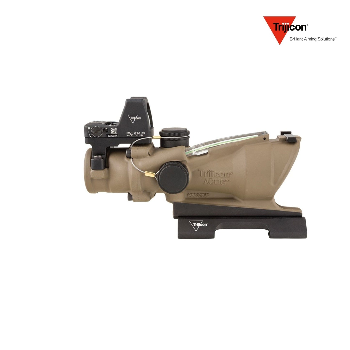 Trijicon ACOG 4×32 BAC ECOS Riflescope 5.56 BDC Green Crosshair Reticle Rifle Scope Trijicon