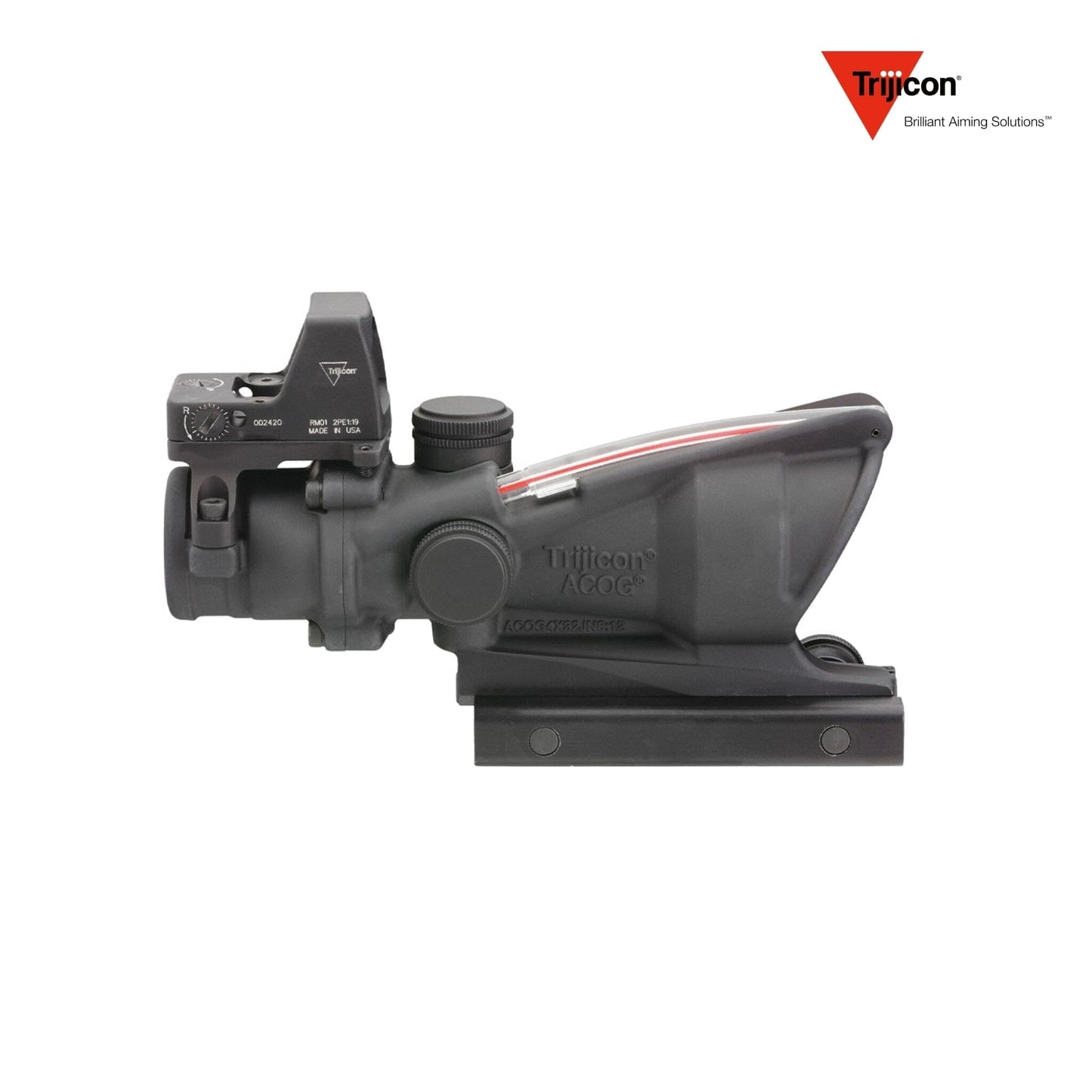 Trijicon ACOG 4×32 BAC Riflescope .223/5.56 BDC Red Crosshair Reticle with RMR Rifle Scope Trijicon