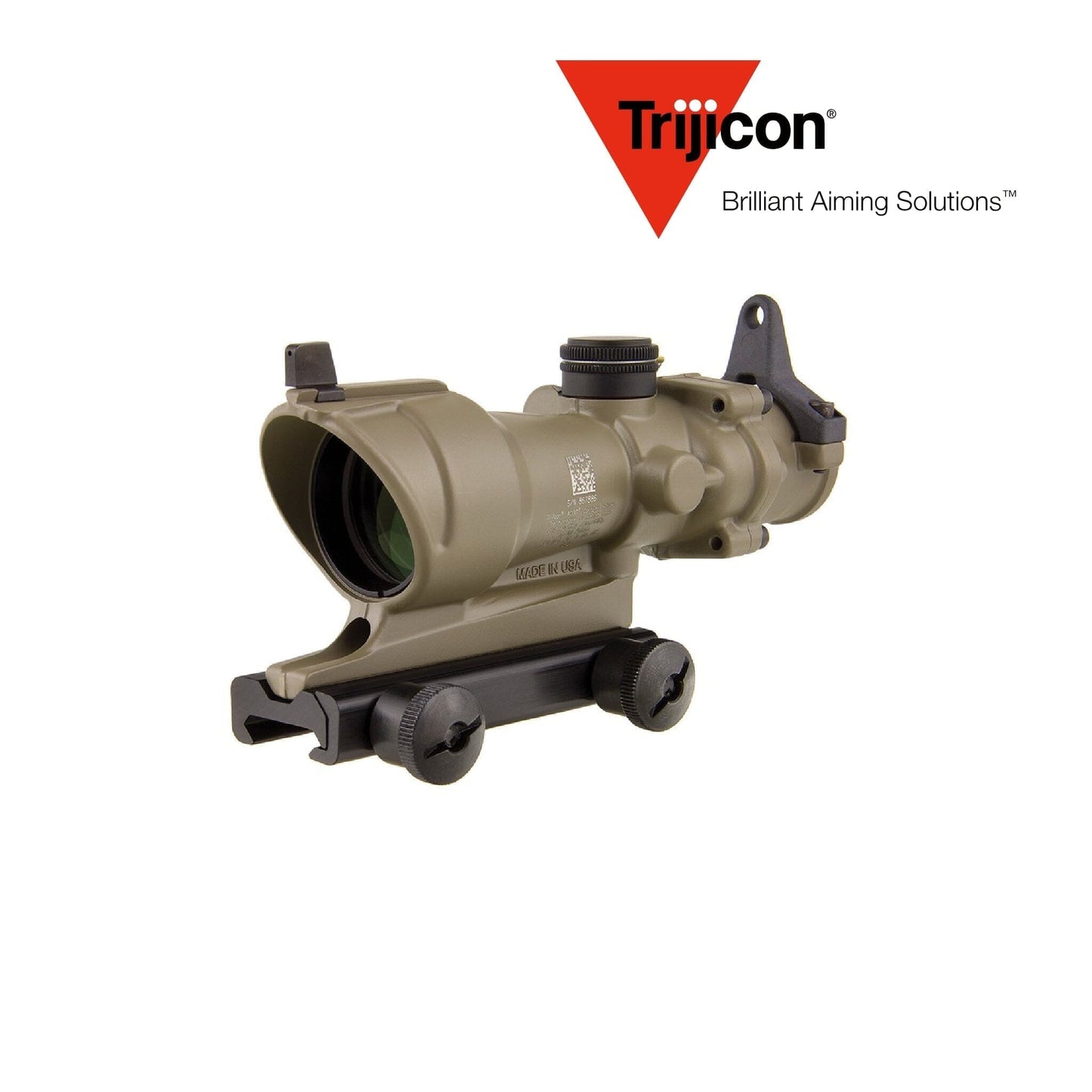 Trijicon ACOG 4×32 Tritium Riflescope .223/5.56 BDC Amber Crosshair Reticle FDE Rifle Scope Trijicon