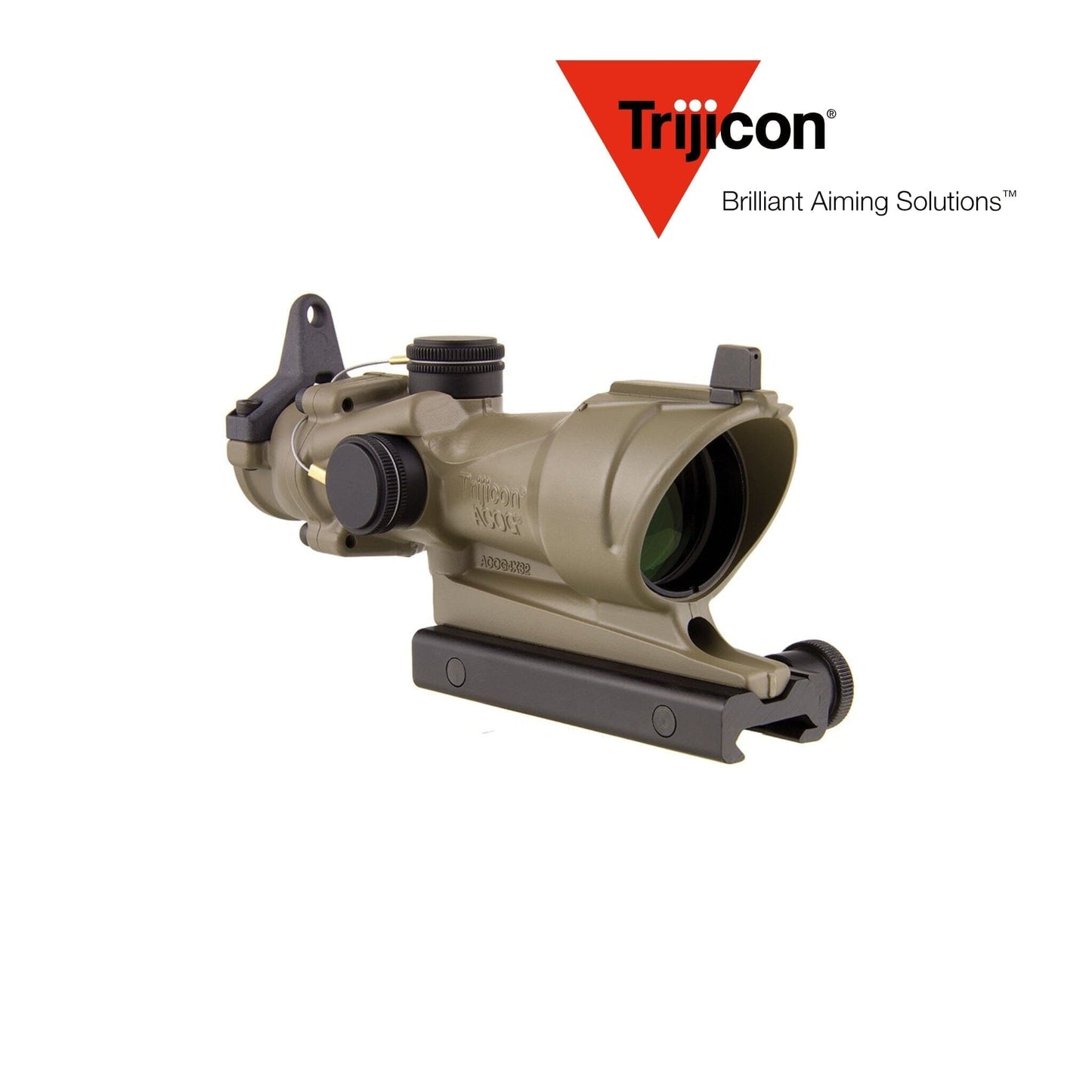 Trijicon ACOG 4×32 Tritium Riflescope .223/5.56 BDC Amber Crosshair Reticle FDE Rifle Scope Trijicon