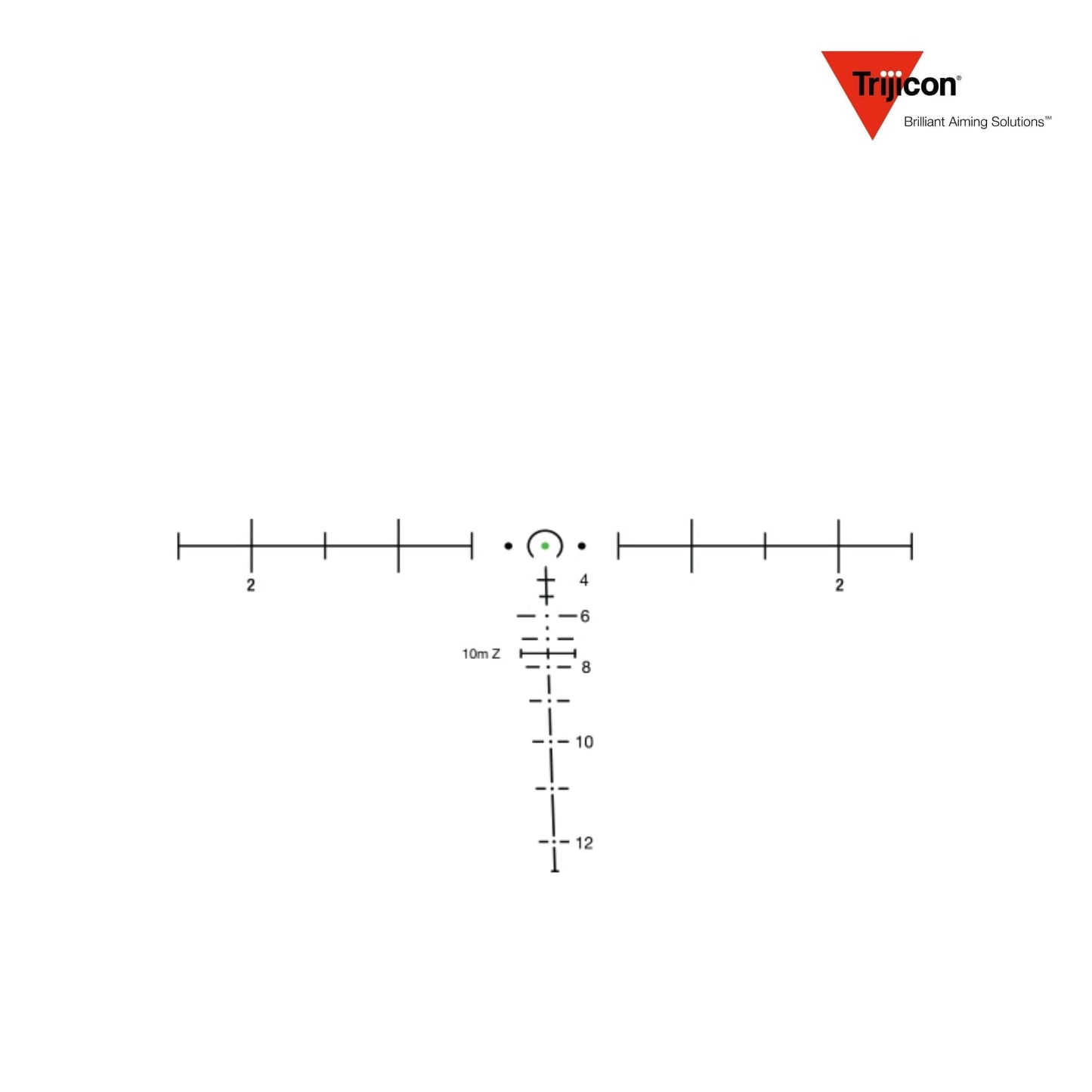 Trijicon ACOG 6x48 BAC Riflescope Green Horseshoe/Dot Reticle - TA648MGO-M240 Rifle Scope Trijicon