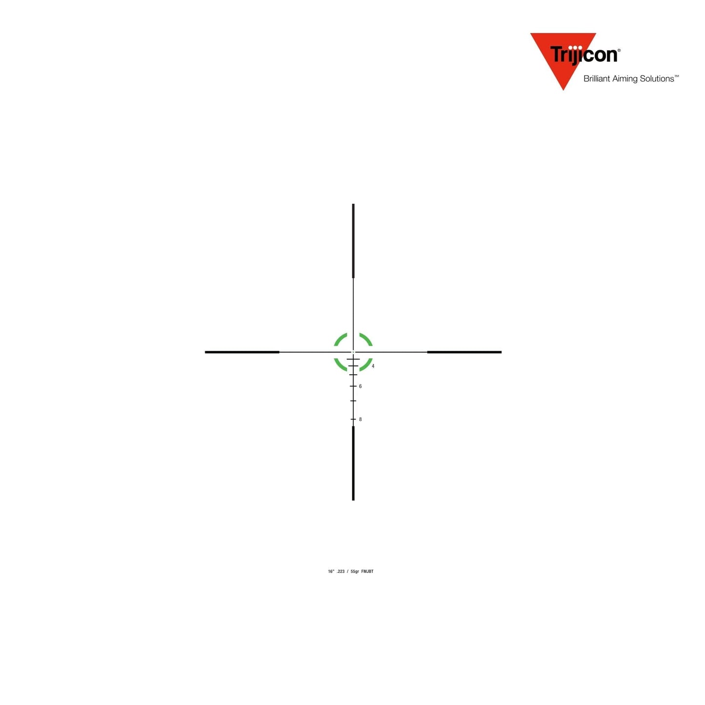Trijicon Credo 1-6x24 Riflescope Green BDC Segmented Circle .223/55gr Reticle Rifle Scope Trijicon