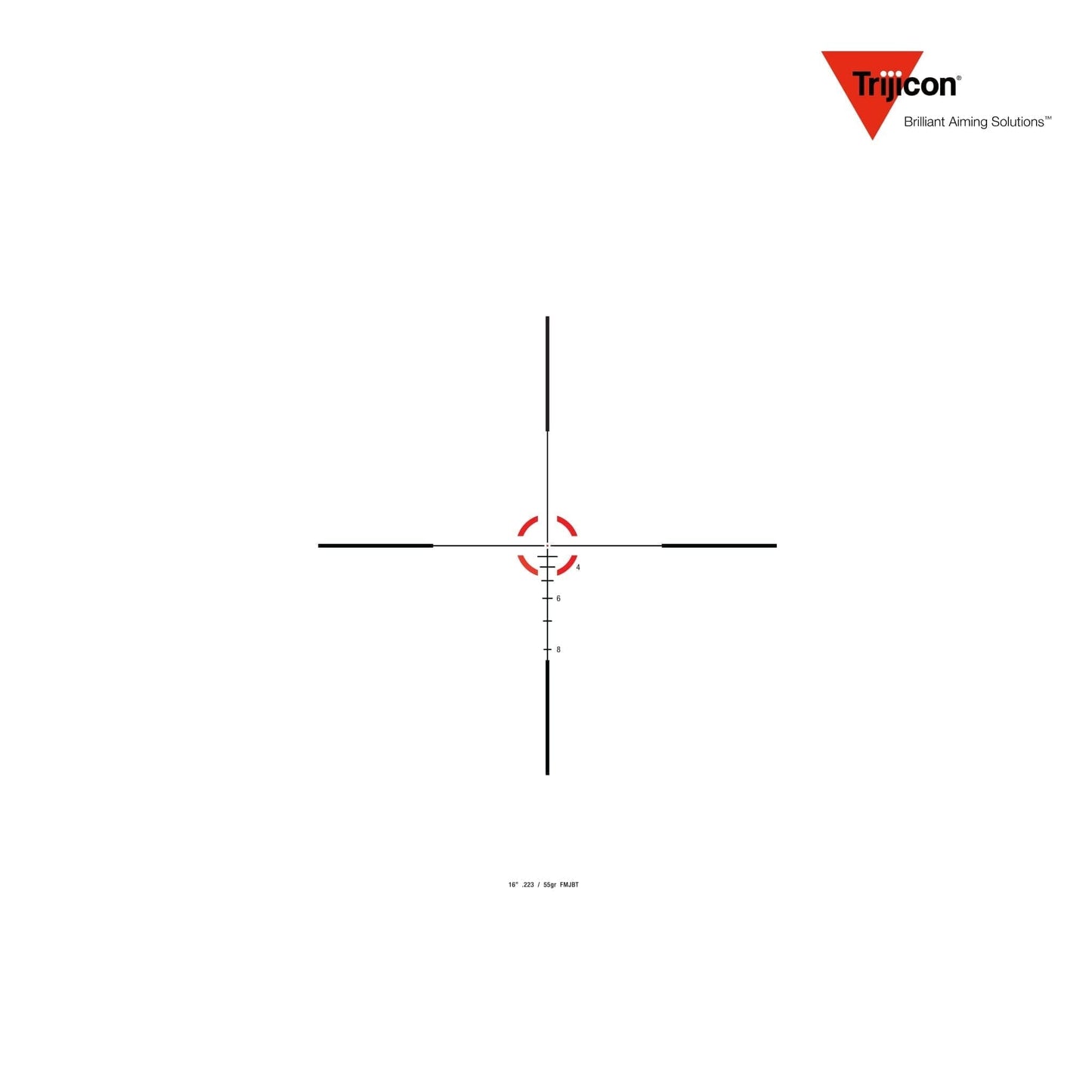 Trijicon Credo 1-6x24 Riflescope Red BDC Segmented Circle .223/55gr Reticle Rifle Scope Trijicon
