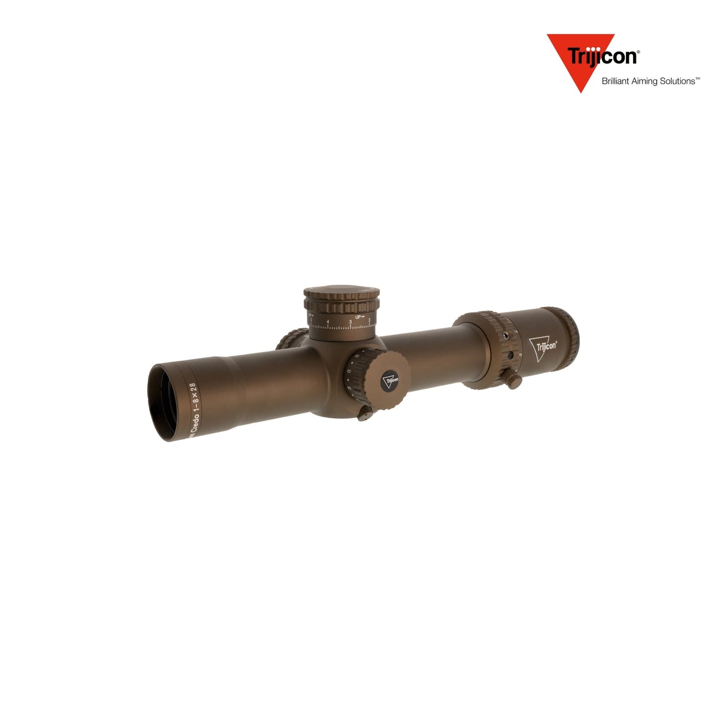 Trijicon Credo 1-8x28 FFP Riflescope - MOA Segmented Circle Reticle - Coyote Brown Rifle Scope Trijicon