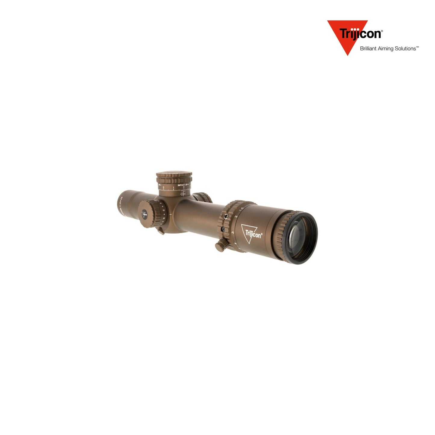Trijicon Credo 1-8x28 FFP Riflescope - MRAD Segmented Circle Reticle - Coyote Brown Rifle Scope Trijicon