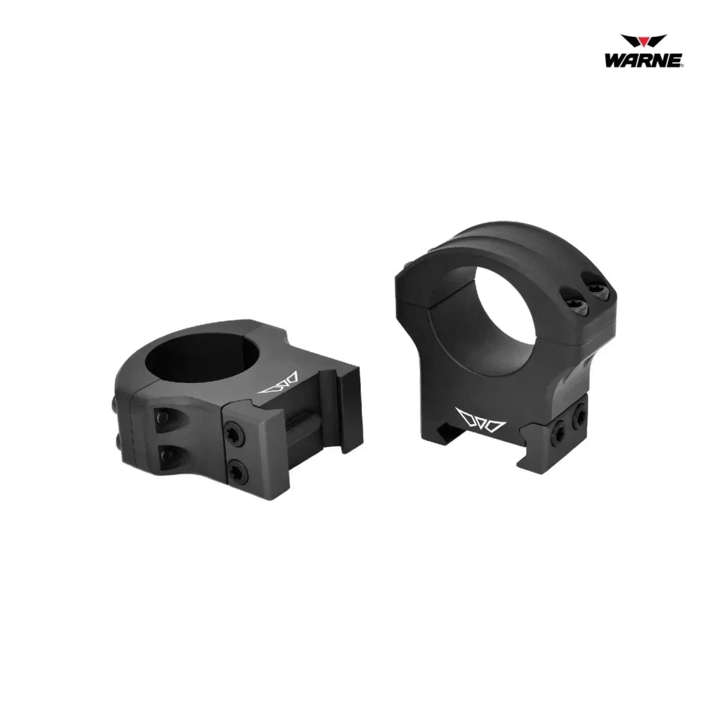 Warne HyperLite 1″ High Matte Scope Rings Rifle Scope Rings Warne