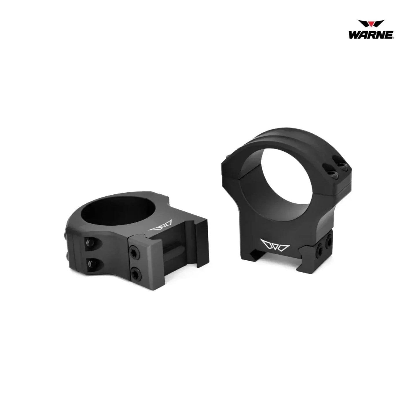 Warne HyperLite 30mm High Matte Scope Rings Rifle Scope Rings Warne
