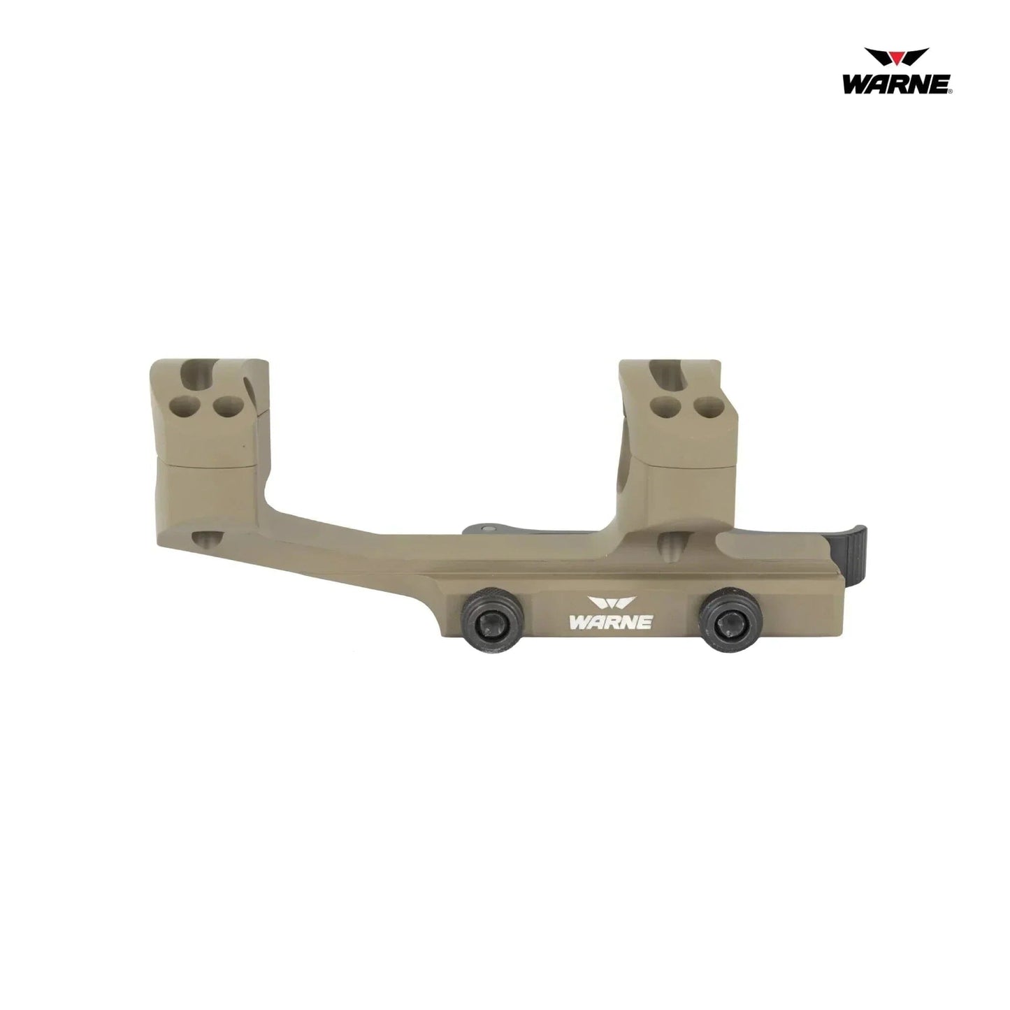 Warne QD X-SKEL Quick-Detach Cantilever Scope Mount - 30mm Tube - Dark Earth Rifle Scope Mount Warne