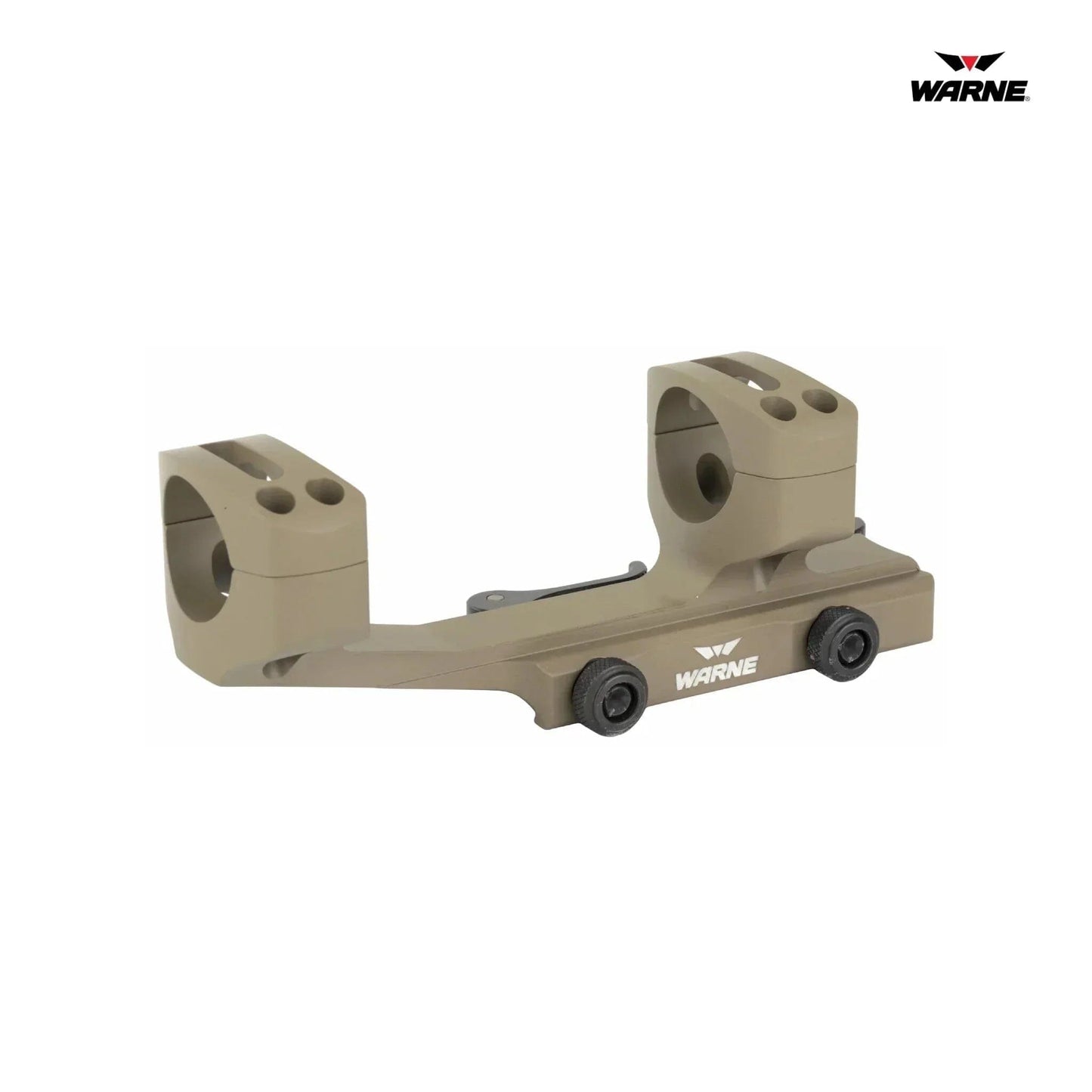Warne QD X-SKEL Quick-Detach Cantilever Scope Mount - 30mm Tube - Dark Earth Rifle Scope Mount Warne