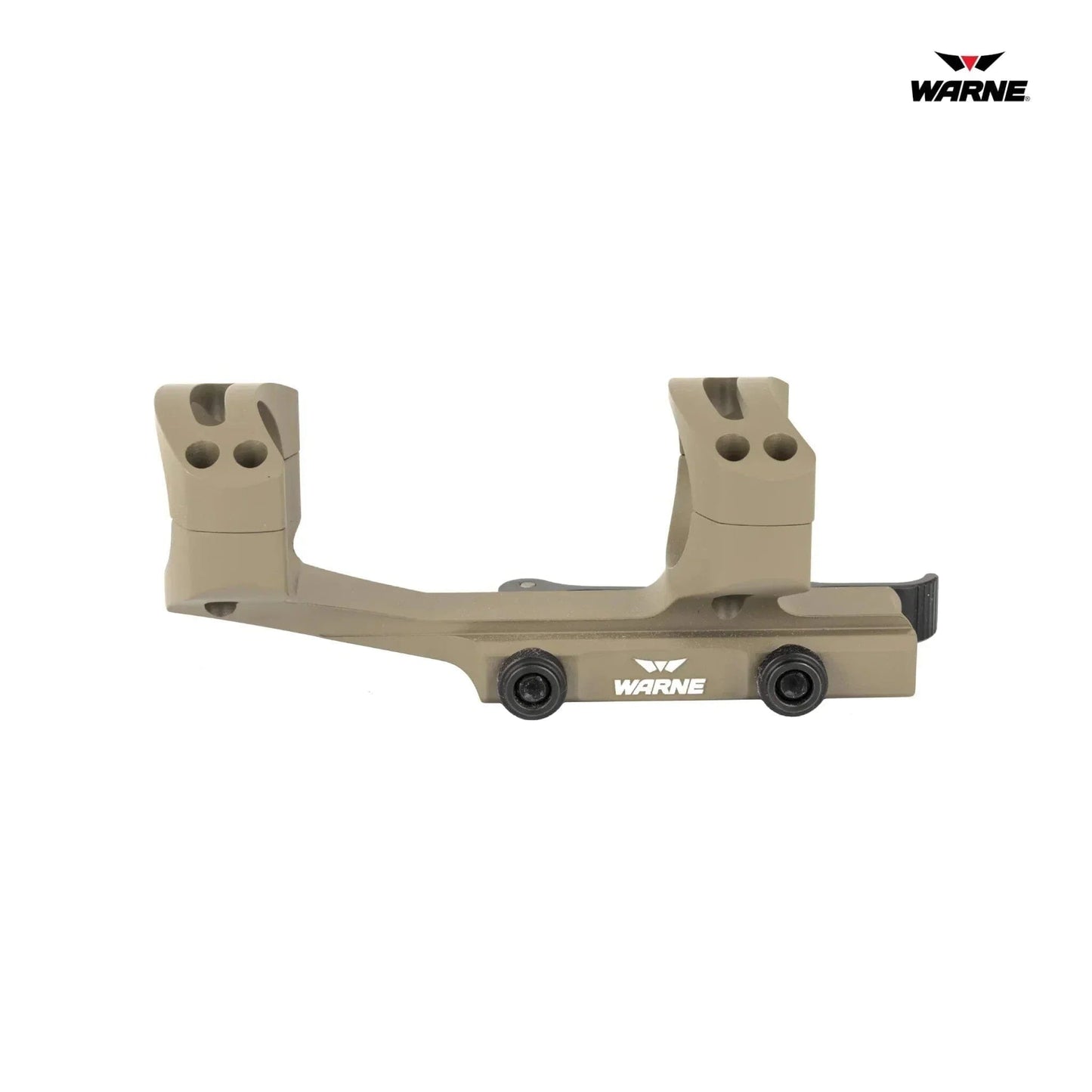 Warne QD X-SKEL Quick-Detach Cantilever Scope Mount - 34mm Tube - Dark Earth Rifle Scope Mount Warne