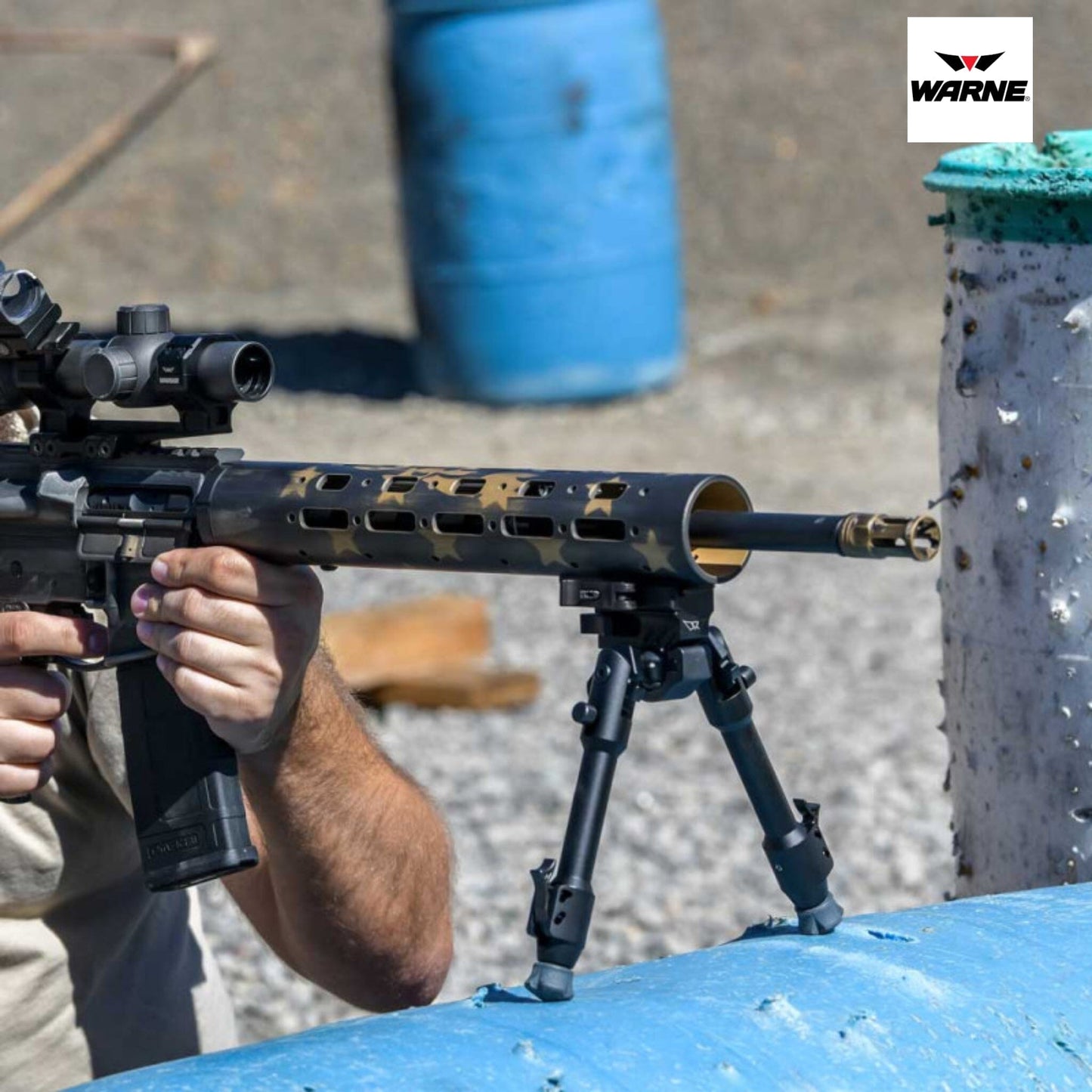 Warne Skyline Precision Bipod - Picatinny Rail Interface - Black Bipod Warne