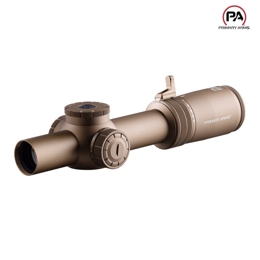 Primary Arms Compact PLxC 1-8x24 FFP Riflescope - ACSS Raptor M8 Yard Reticle - FDE Rifle Scope Primary Arms 