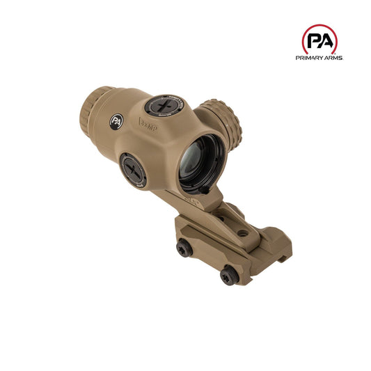 Primary Arms SLx 3x MicroPrism Scope - Red ACSS Raptor 7.62x39/.300 BLK Yard Reticle - FDE Prism Scope Primary Arms 